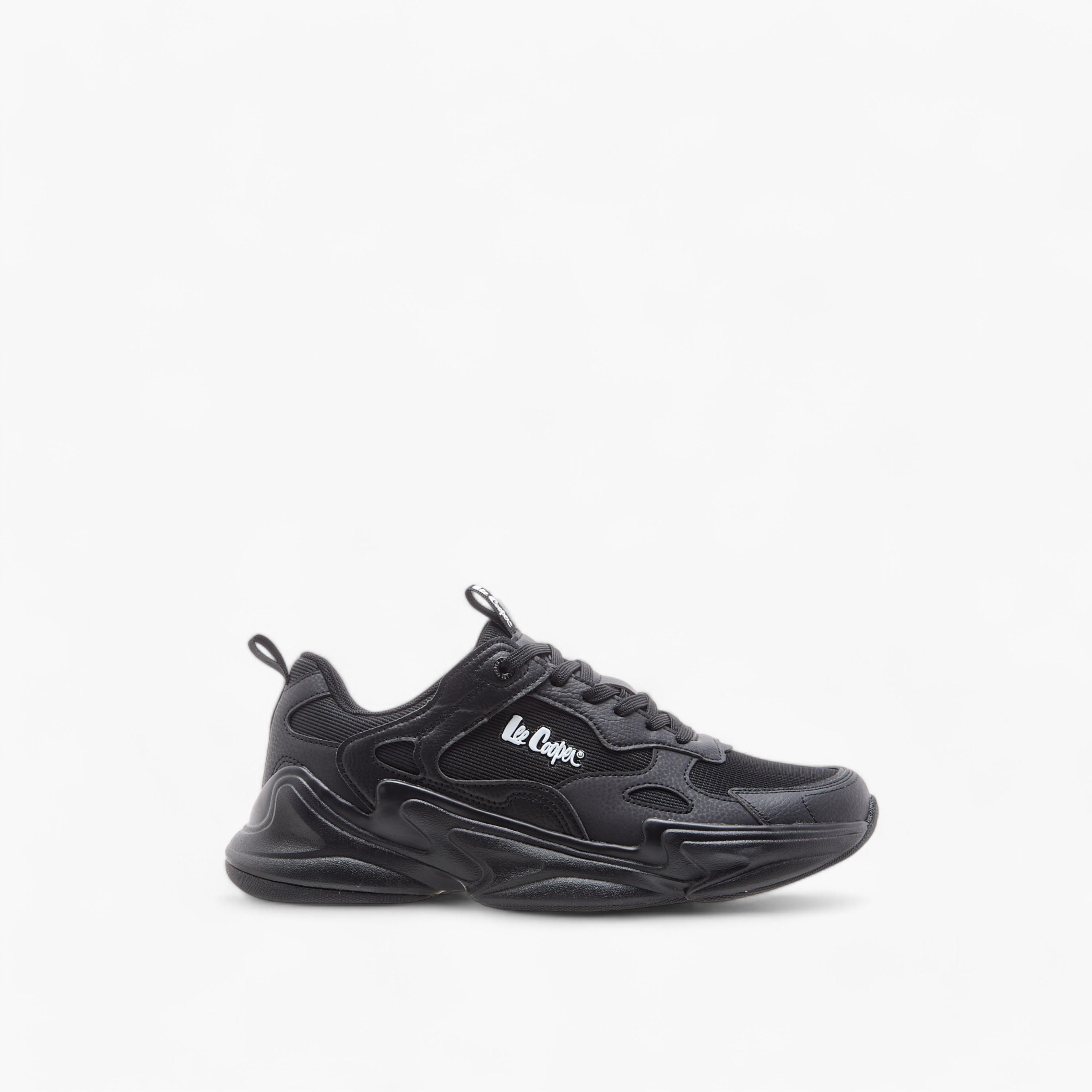 Lee Cooper Men's Panelled Sports Shoes with Lace-Up Closure-sports-men-shoes-image-3