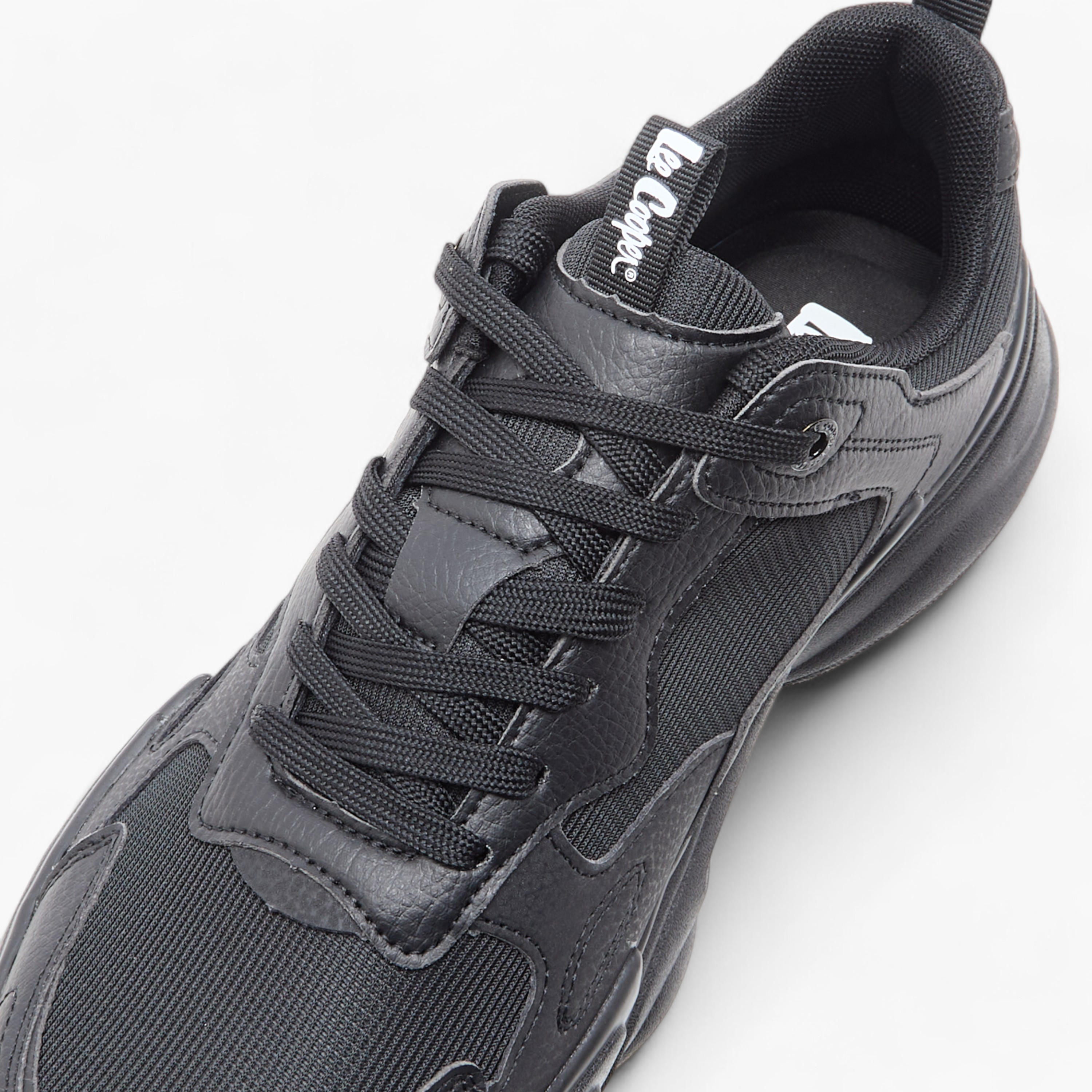 Lee Cooper Men's Panelled Sports Shoes with Lace-Up Closure-sports-men-shoes-image-4