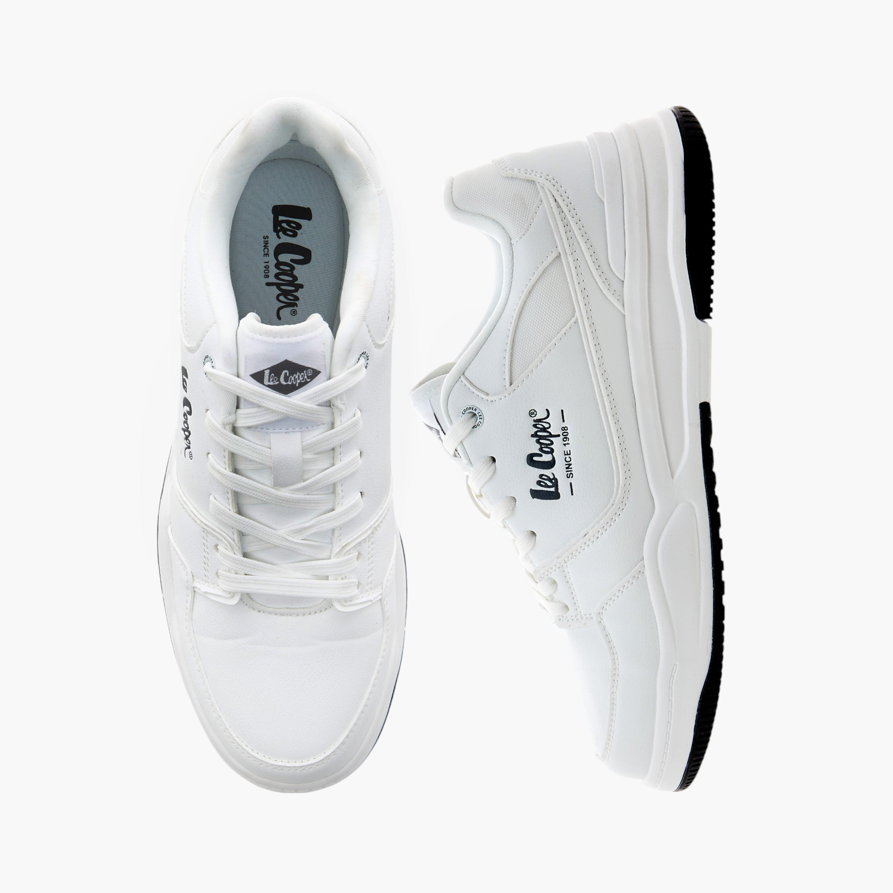 Lee Cooper Men's Logo Detail Lace-Up Sneakers-men-shoes-sneakers-image-1