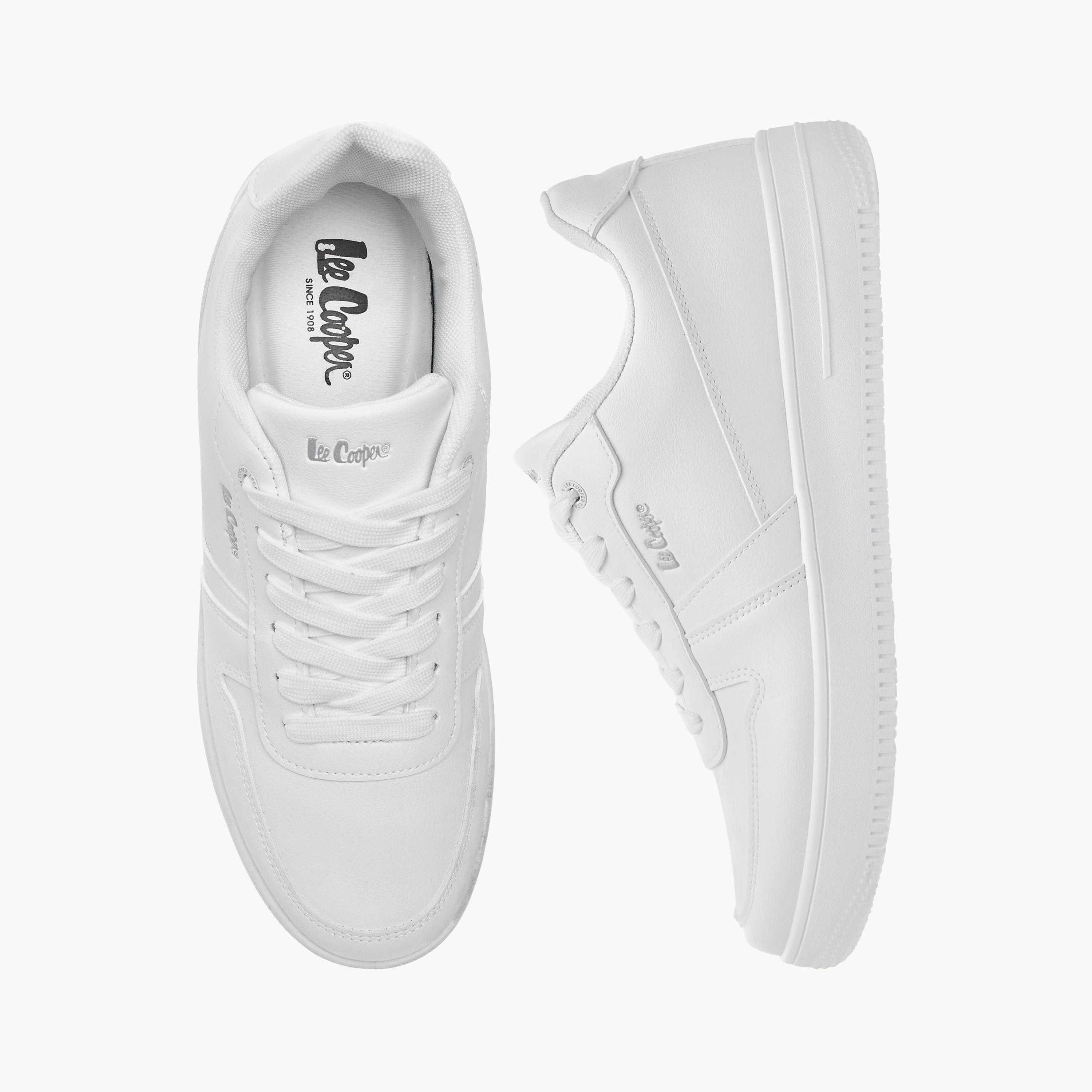 Lee Cooper Men's Logo Detail Lace-Up Sneakers-men-shoes-sneakers-image-1