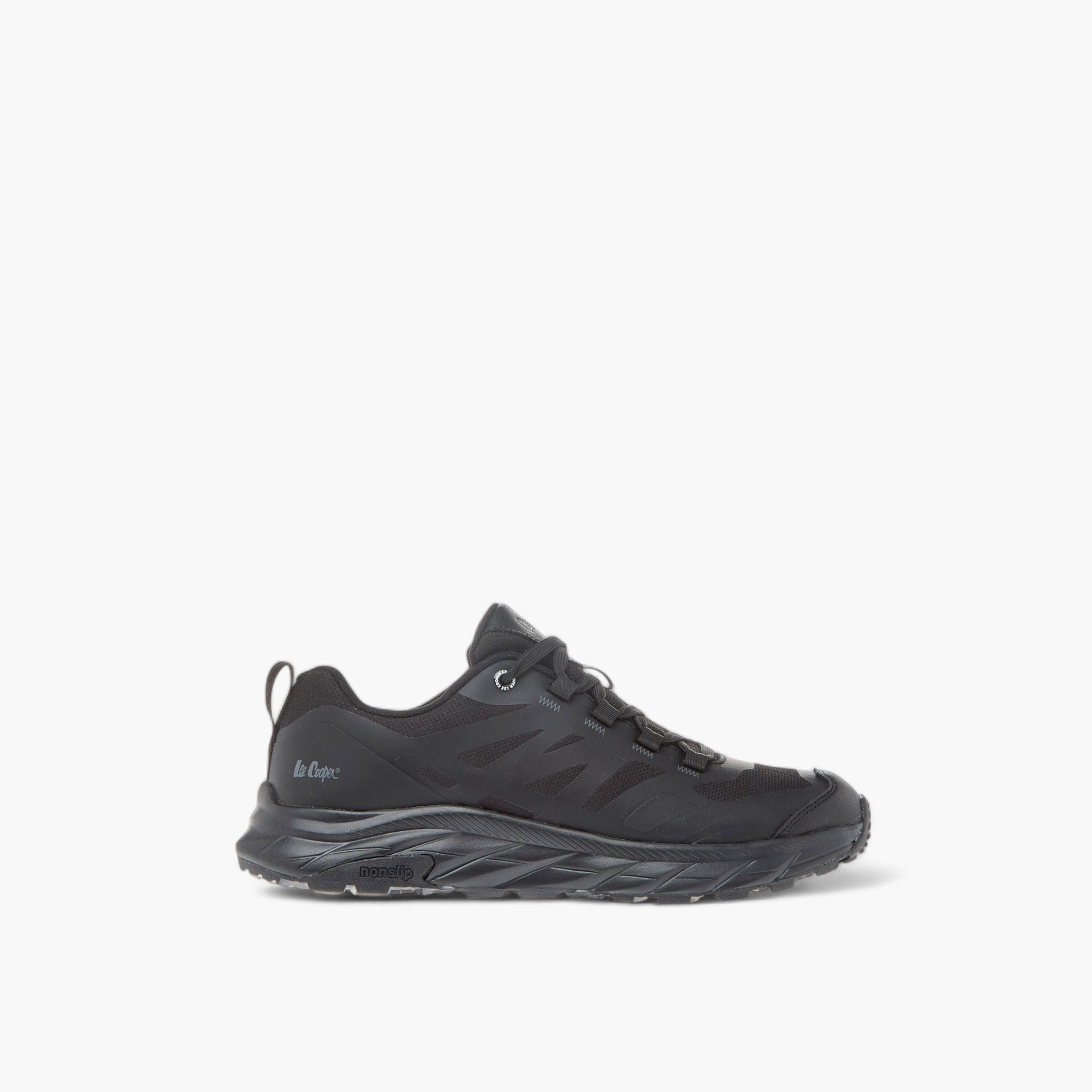 Lee Cooper Unisex Panelled Sneakers with Lace-Up Closure-girls-shoes-sneakers-image-3