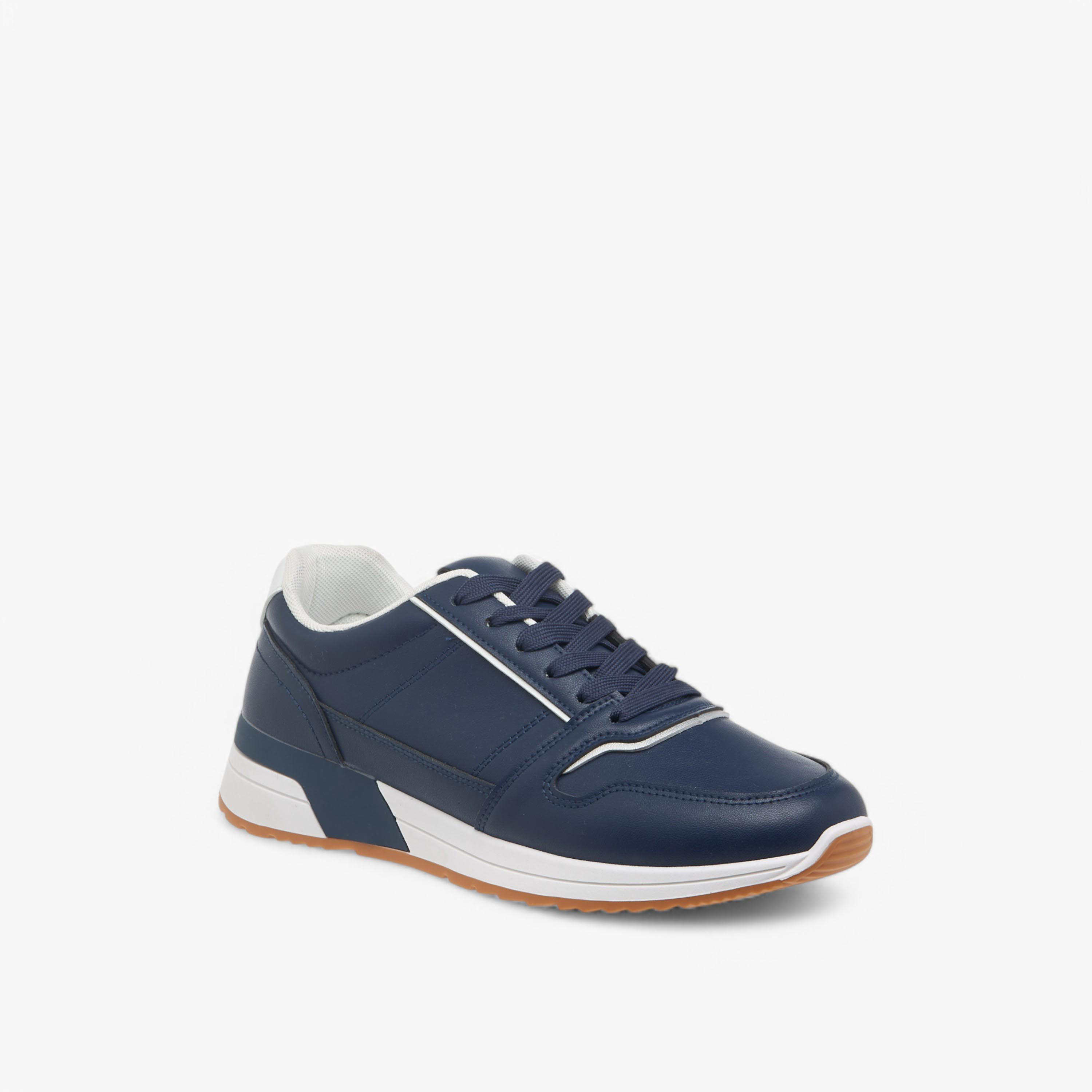 LBL by Shoexpress Panelled Lace-Up Sneakers-men-shoes-sneakers-image-2