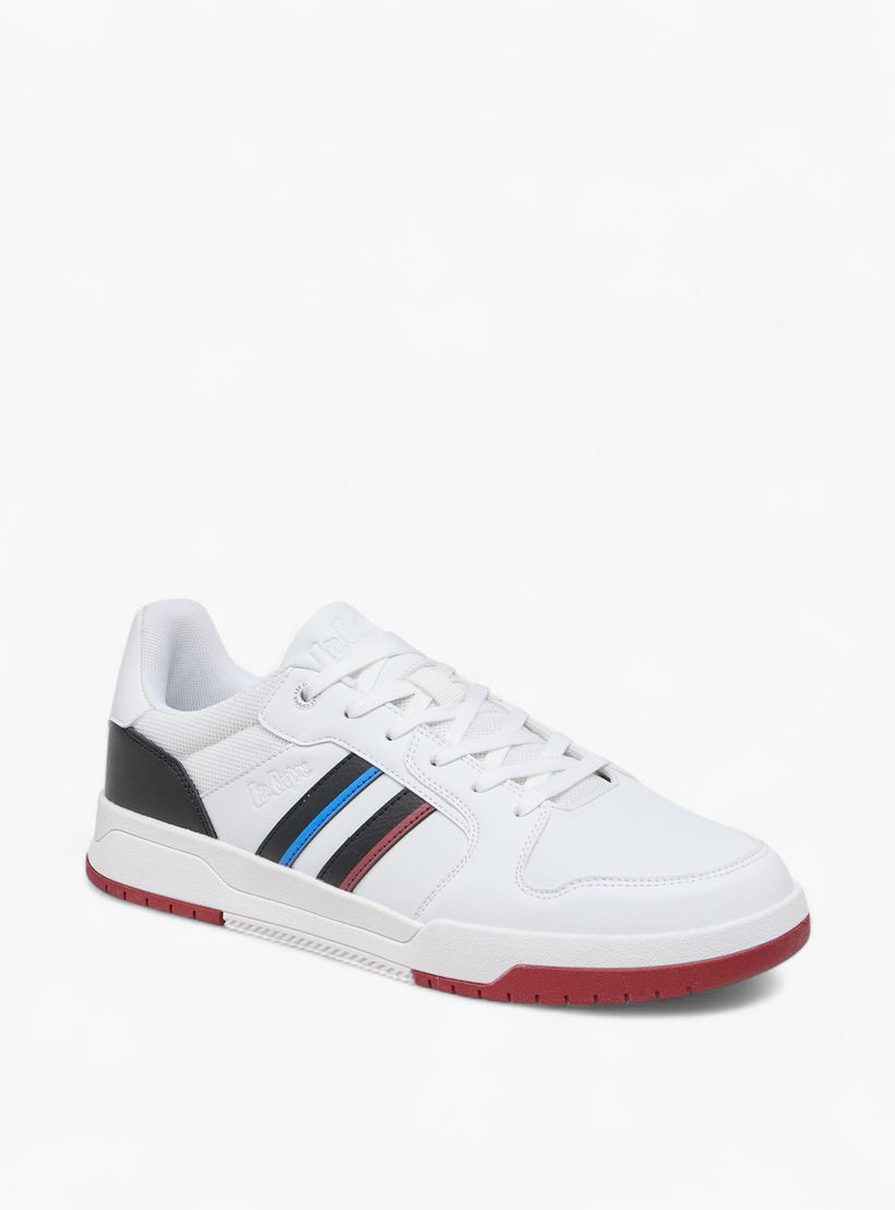 Lee Cooper Men's Panelled Sneakers with Lace-Up Closure-men-shoes-sneakers-image-2