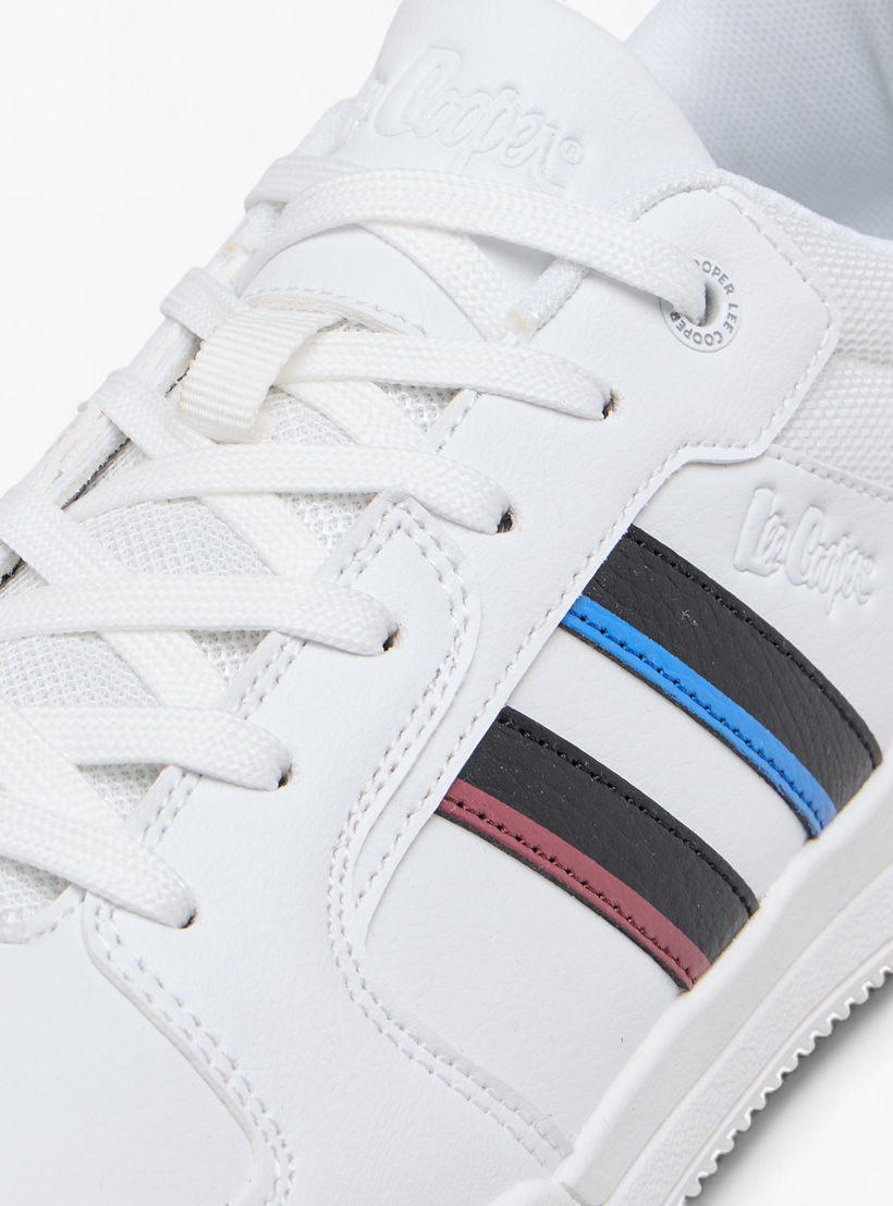 Lee Cooper Men's Panelled Sneakers with Lace-Up Closure-men-shoes-sneakers-image-4