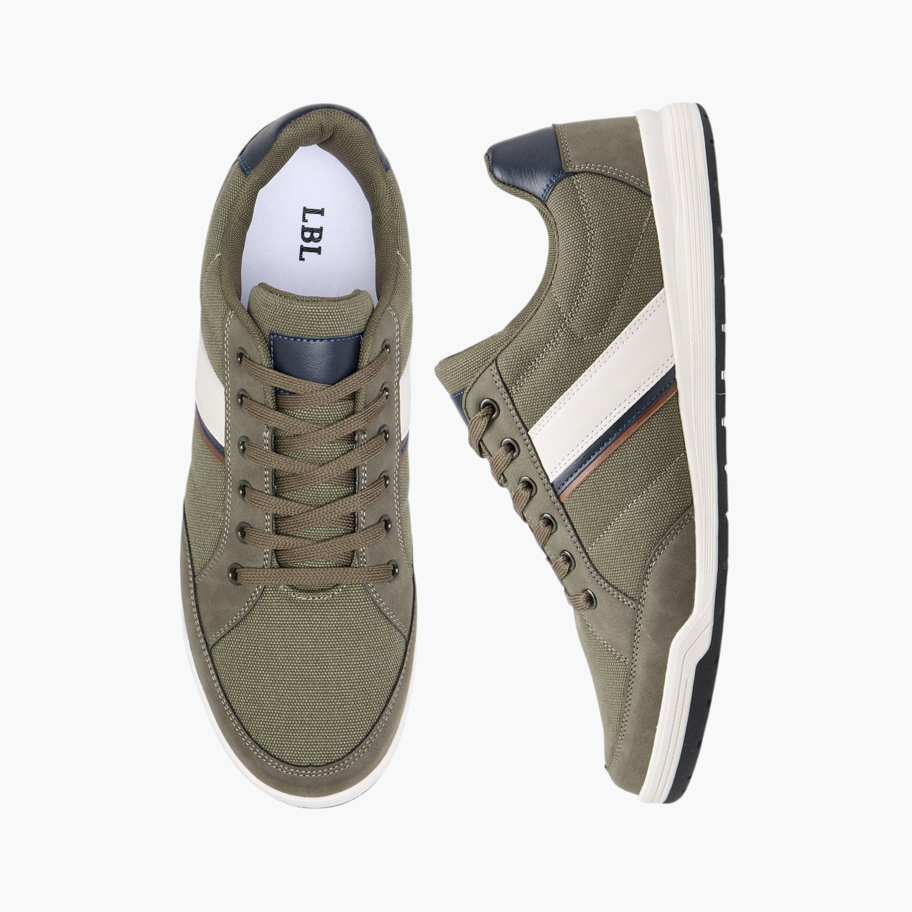 LBL by Shoexpress Panelled Sneakers with Lace-Up Closure-men-shoes-sneakers-image-1