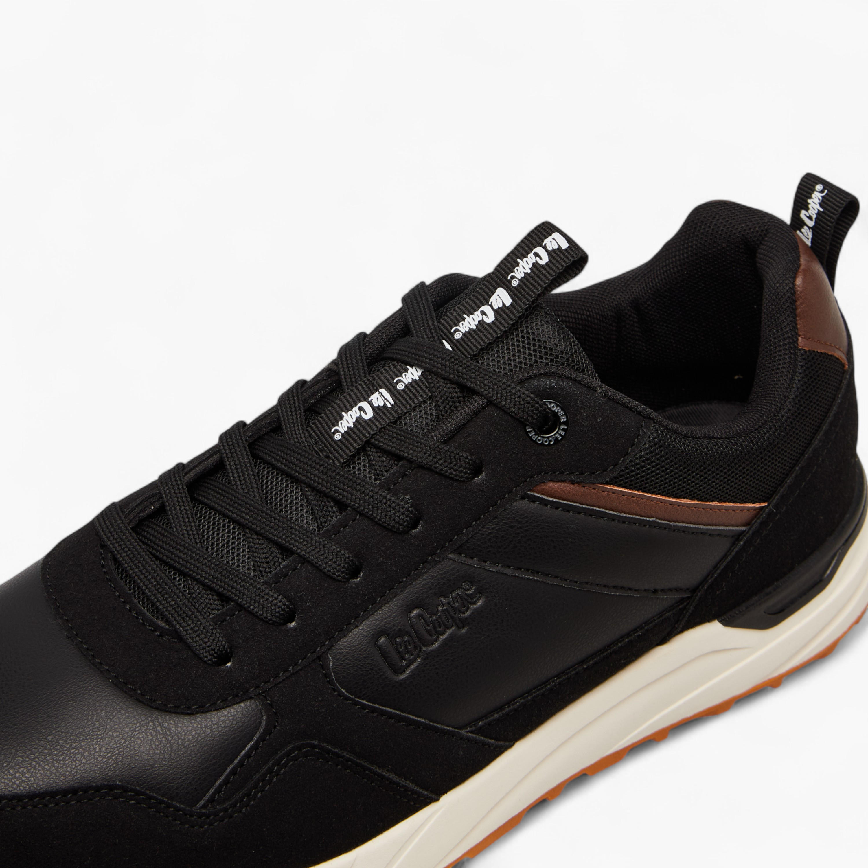 Lee Cooper Men's Panelled Lace-Up Sneakers-men-shoes-sneakers-image-4