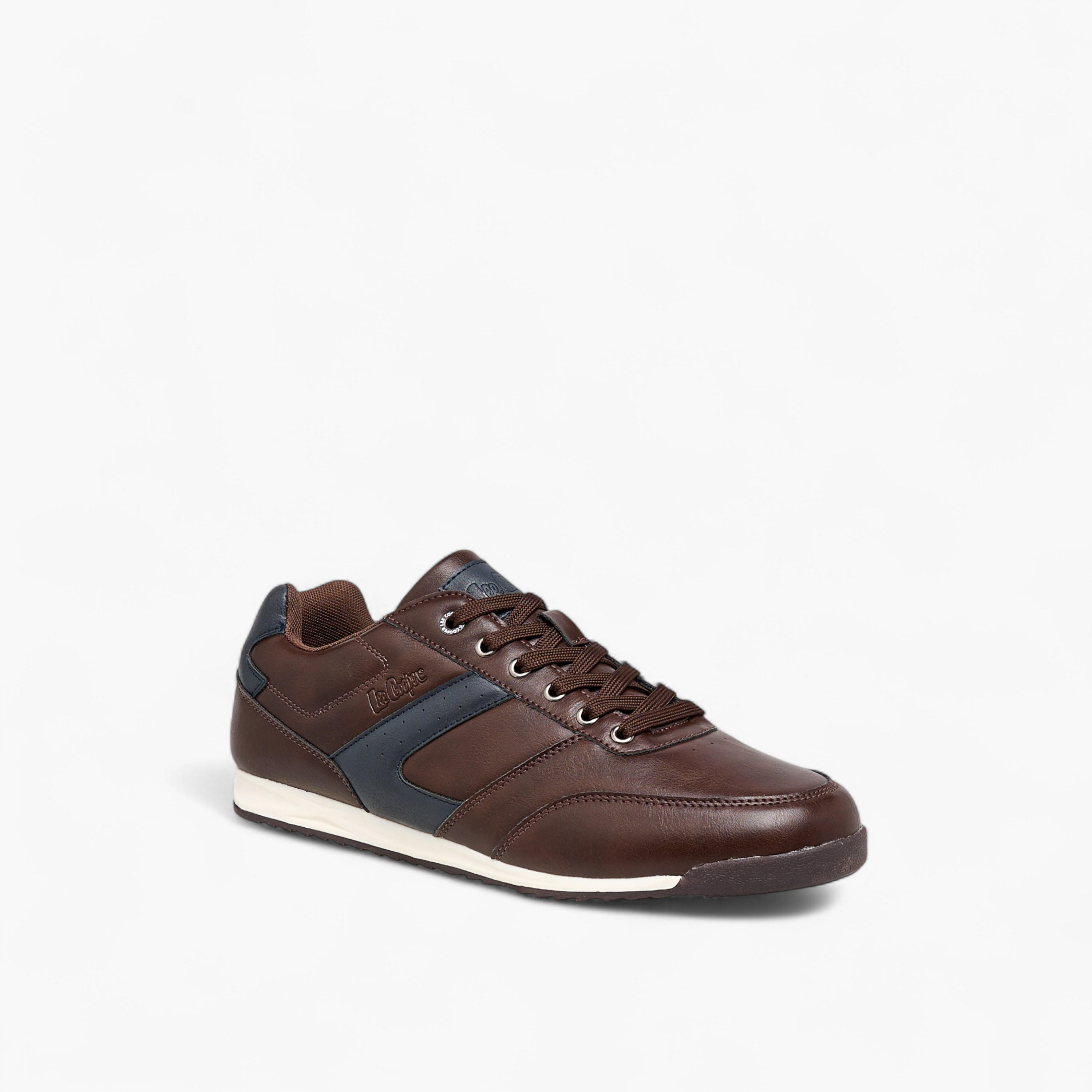 Lee Cooper Panelled Sneakers with Lace-Up Closure-men-shoes-sneakers-image-2