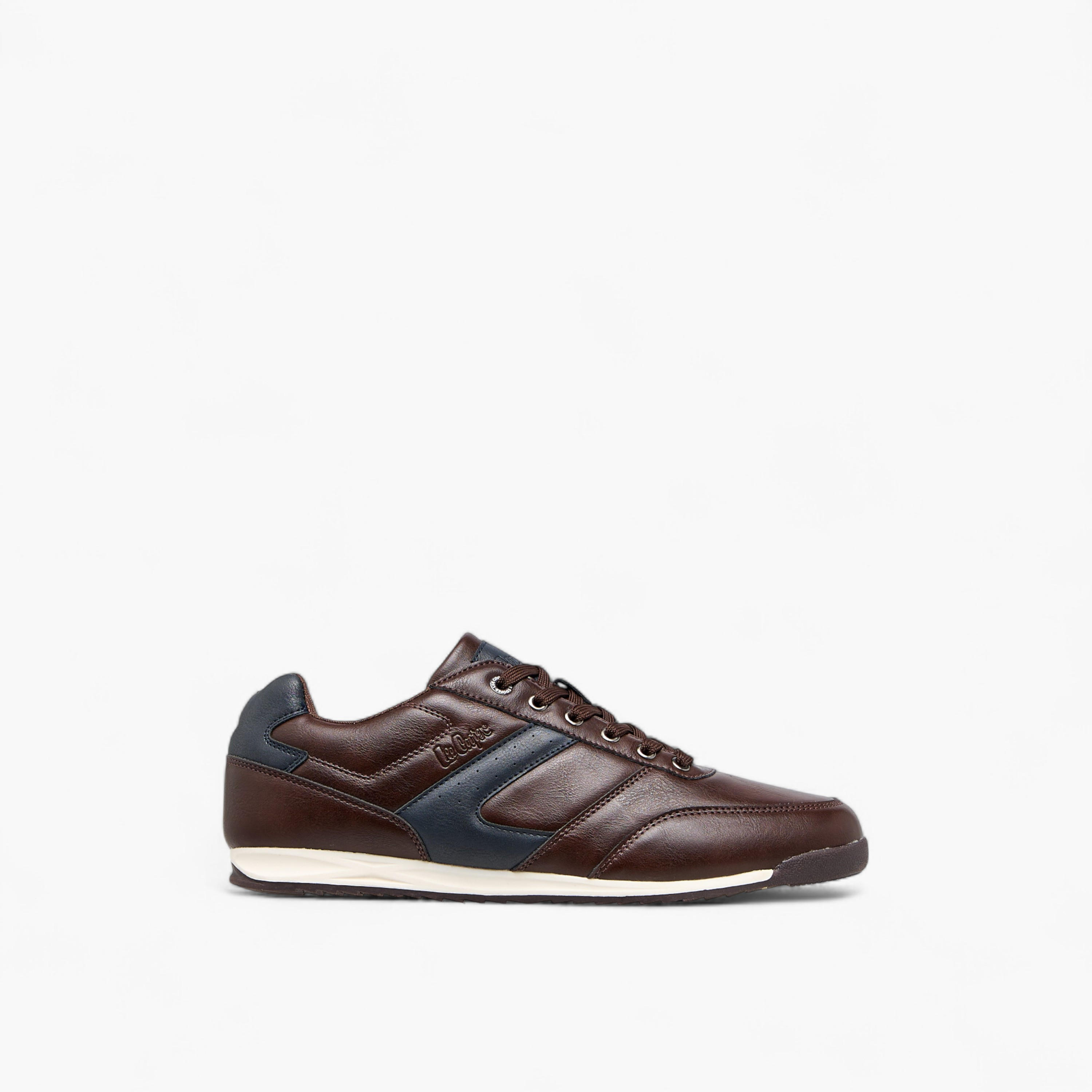 Lee Cooper Panelled Sneakers with Lace-Up Closure-men-shoes-sneakers-image-3