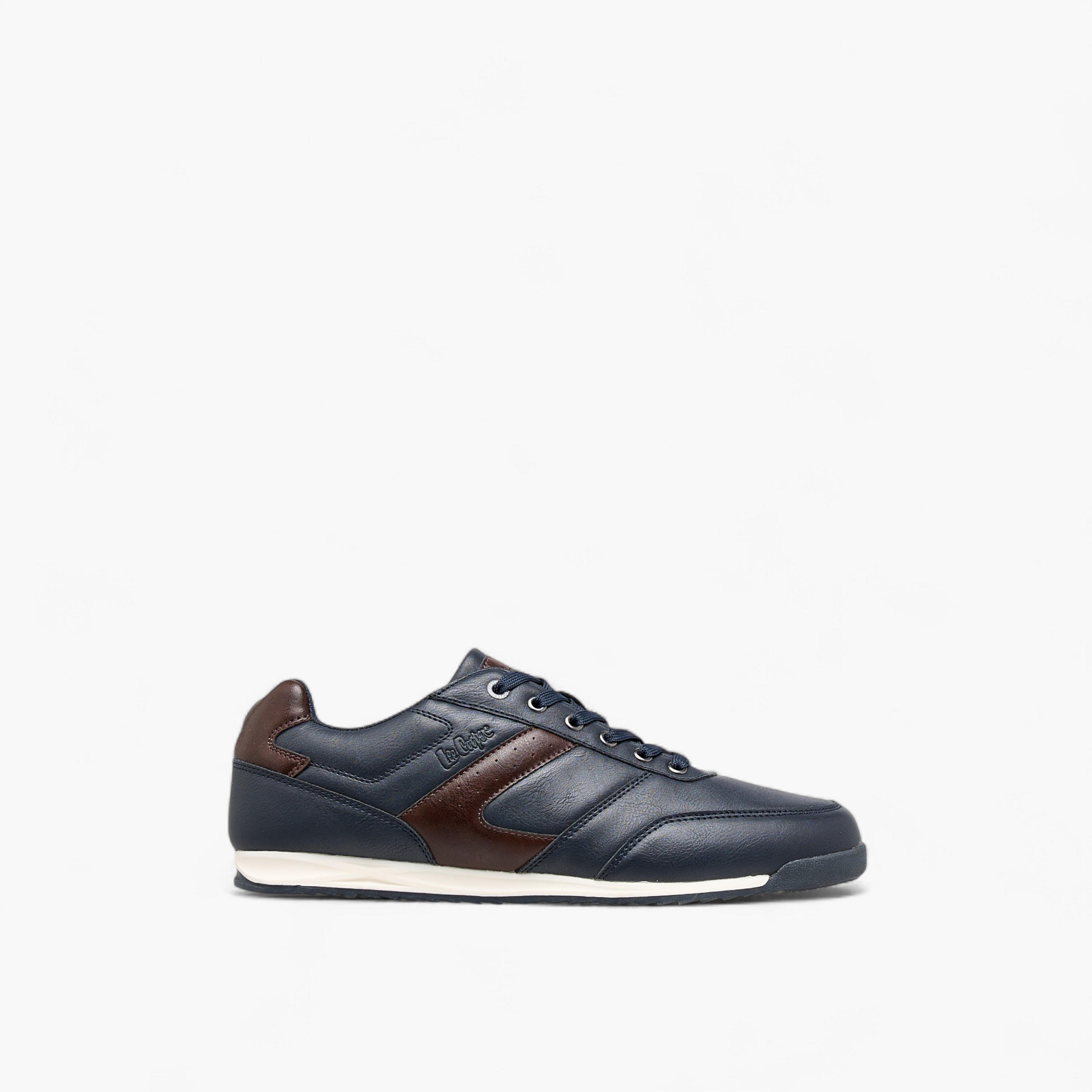 Lee Cooper Panelled Sneakers with Lace-Up Closure-men-shoes-sneakers-image-3