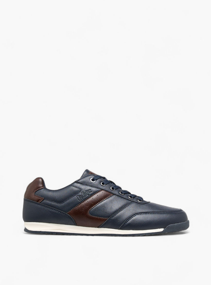 Lee Cooper Panelled Sneakers with Lace-Up Closure-men-shoes-sneakers-image-3