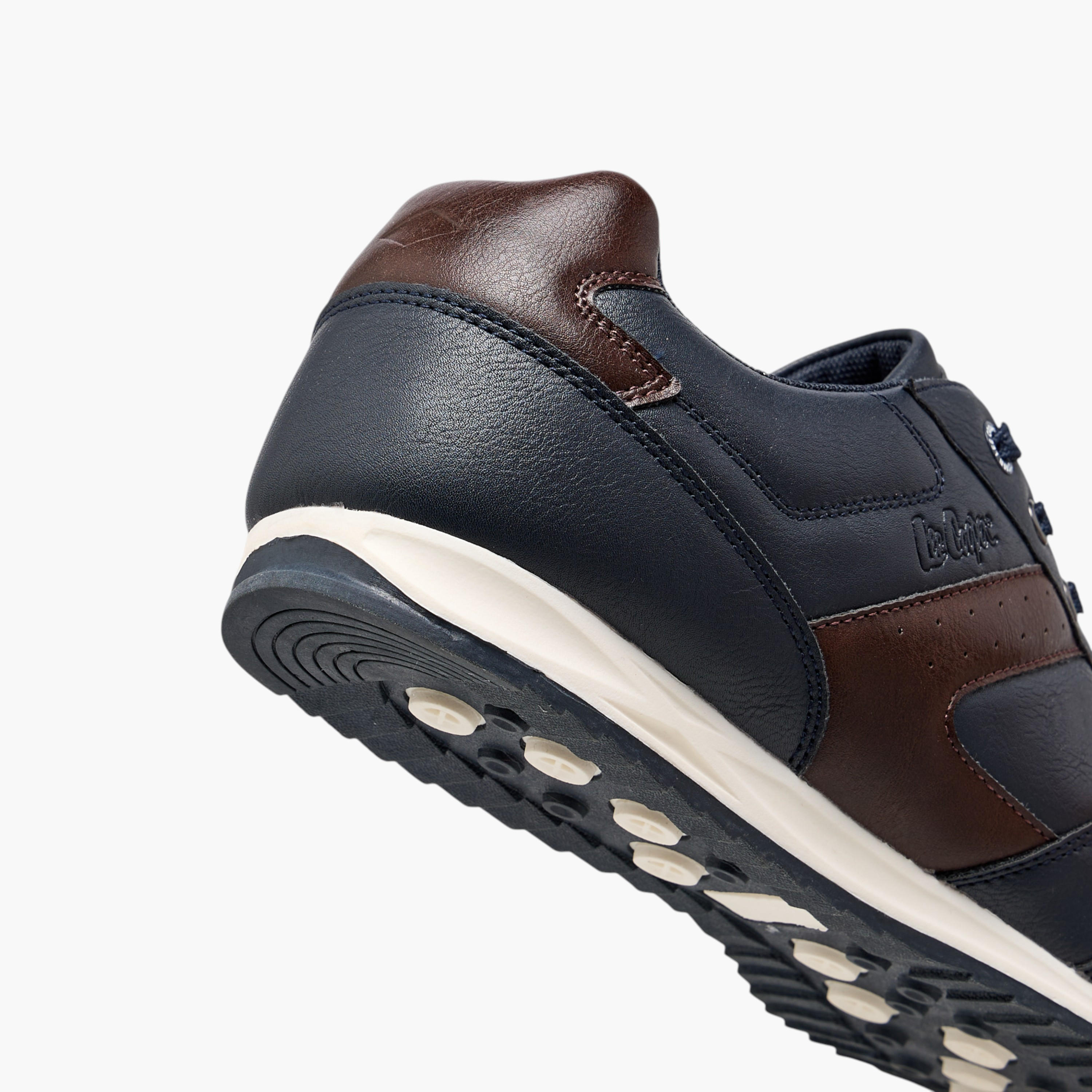Lee Cooper Panelled Sneakers with Lace-Up Closure-men-shoes-sneakers-image-5