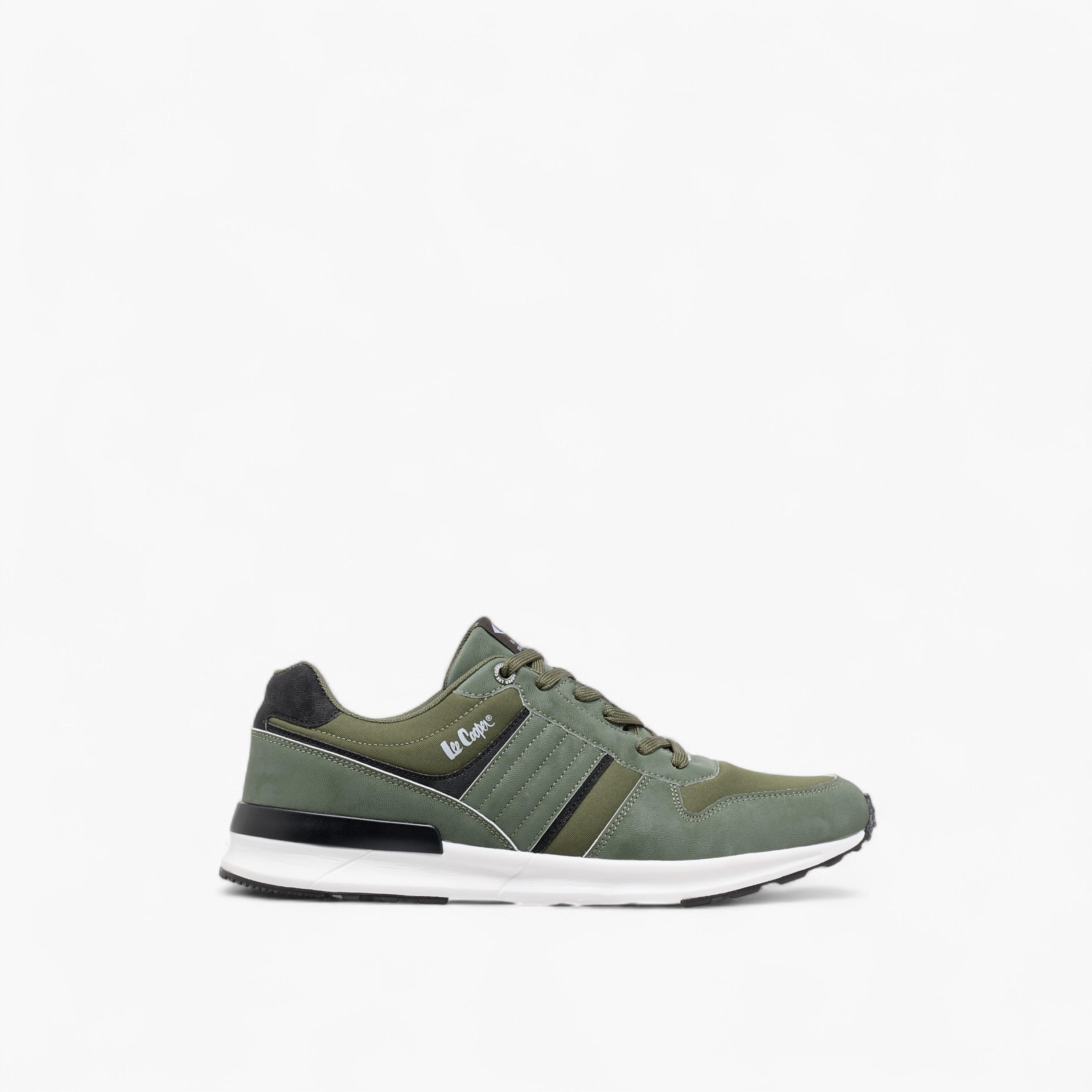 Lee Cooper Men's Panelled Lace-Up Sneakers-men-shoes-sneakers-image-3