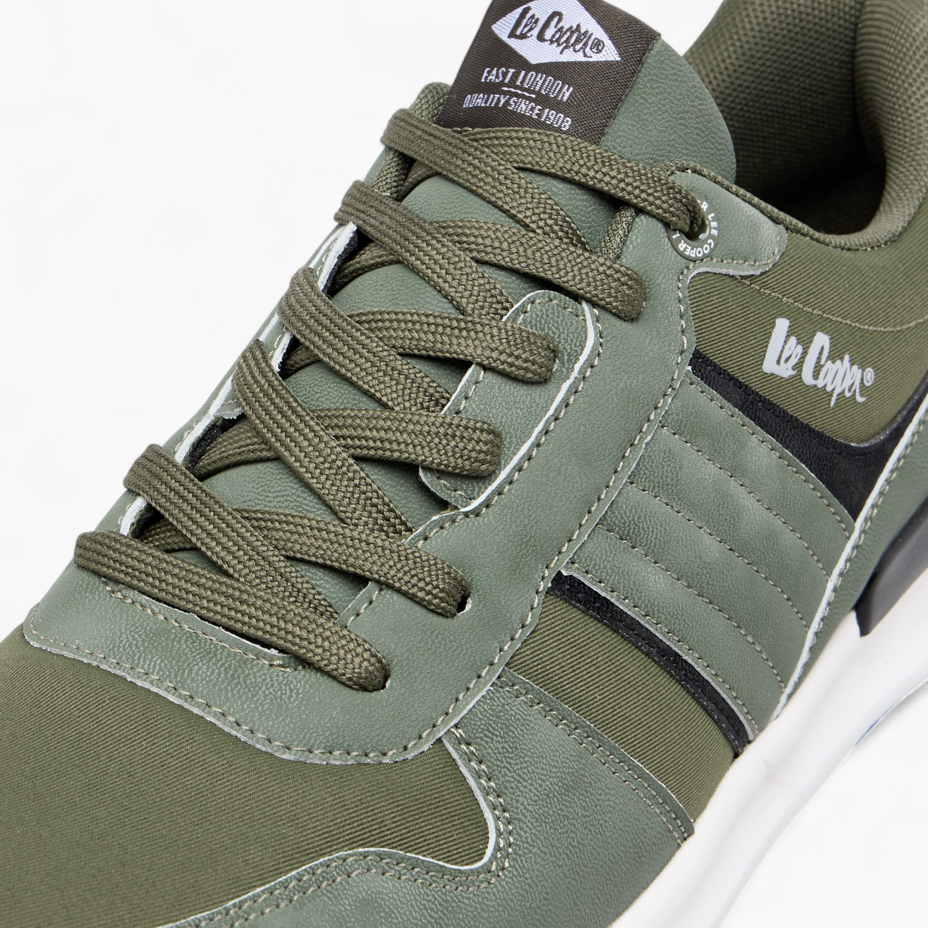 Lee Cooper Men's Panelled Lace-Up Sneakers-men-shoes-sneakers-image-4