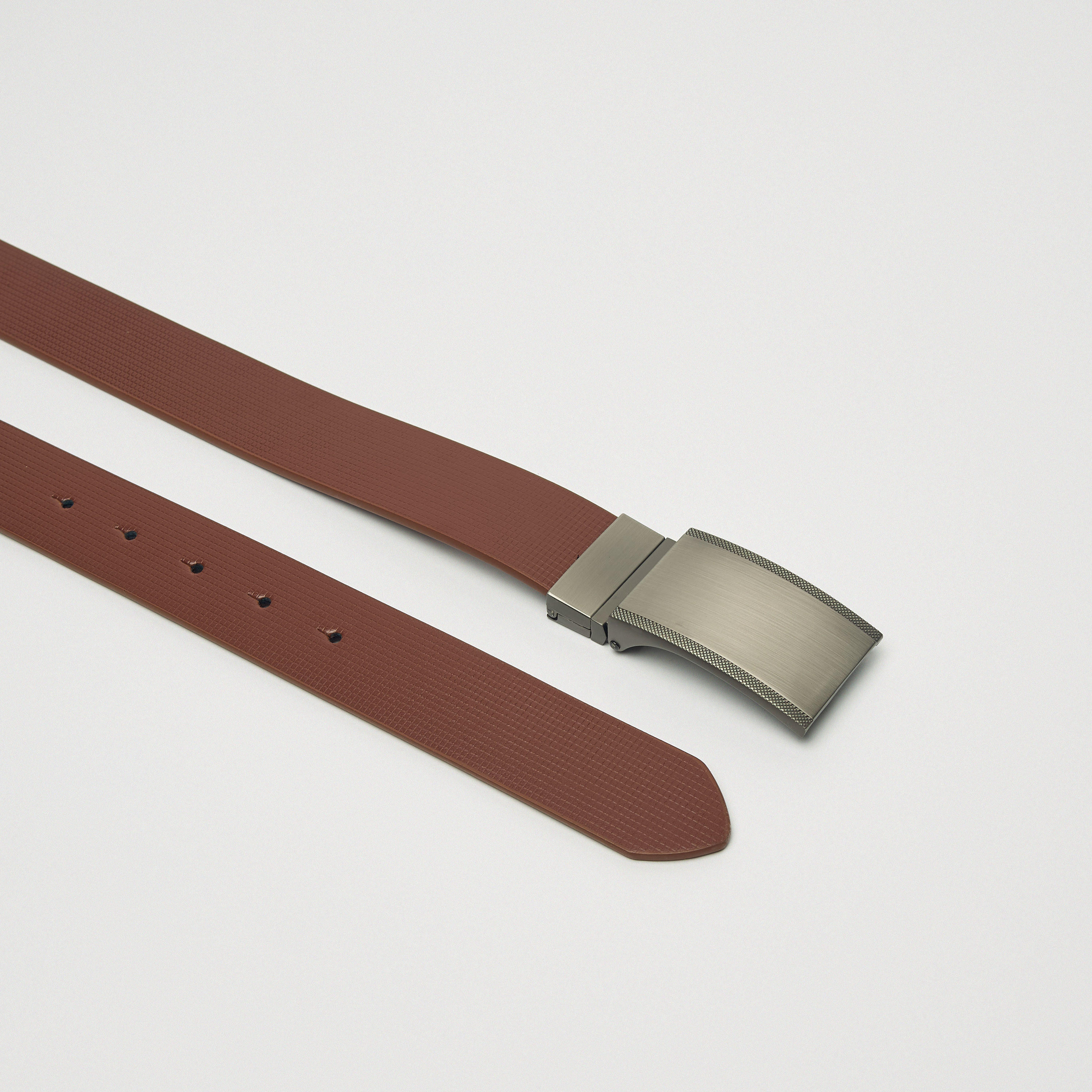 LBL by Shoexpress Textured Reversible Belt with Plate Buckle Closure-men-beltsandwallets-belts-image-4