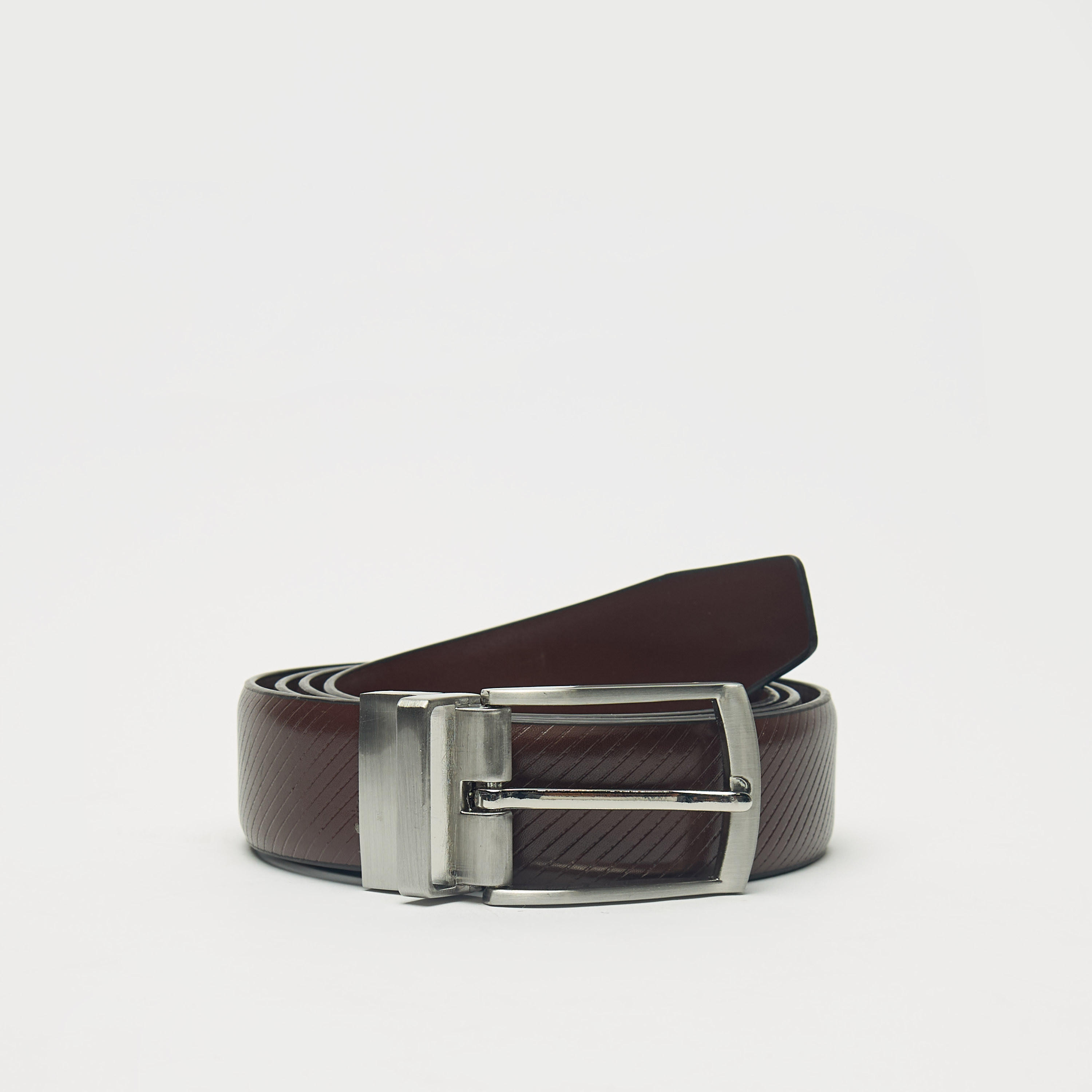 LBL by Shoexpress Textured Reversible Belt with Pin Buckle Closure-men-beltsandwallets-belts-image-3