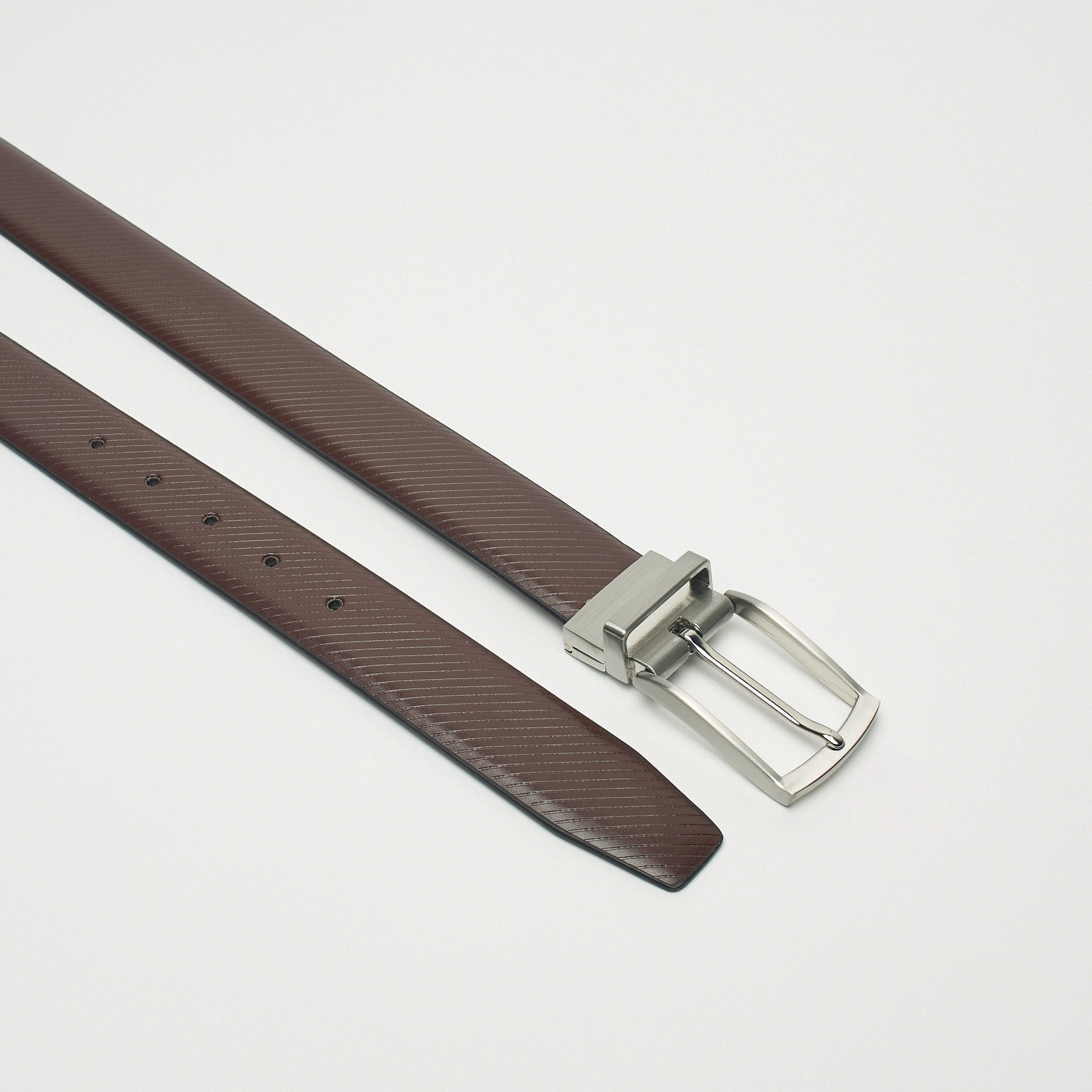 LBL by Shoexpress Textured Reversible Belt with Pin Buckle Closure-men-beltsandwallets-belts-image-4