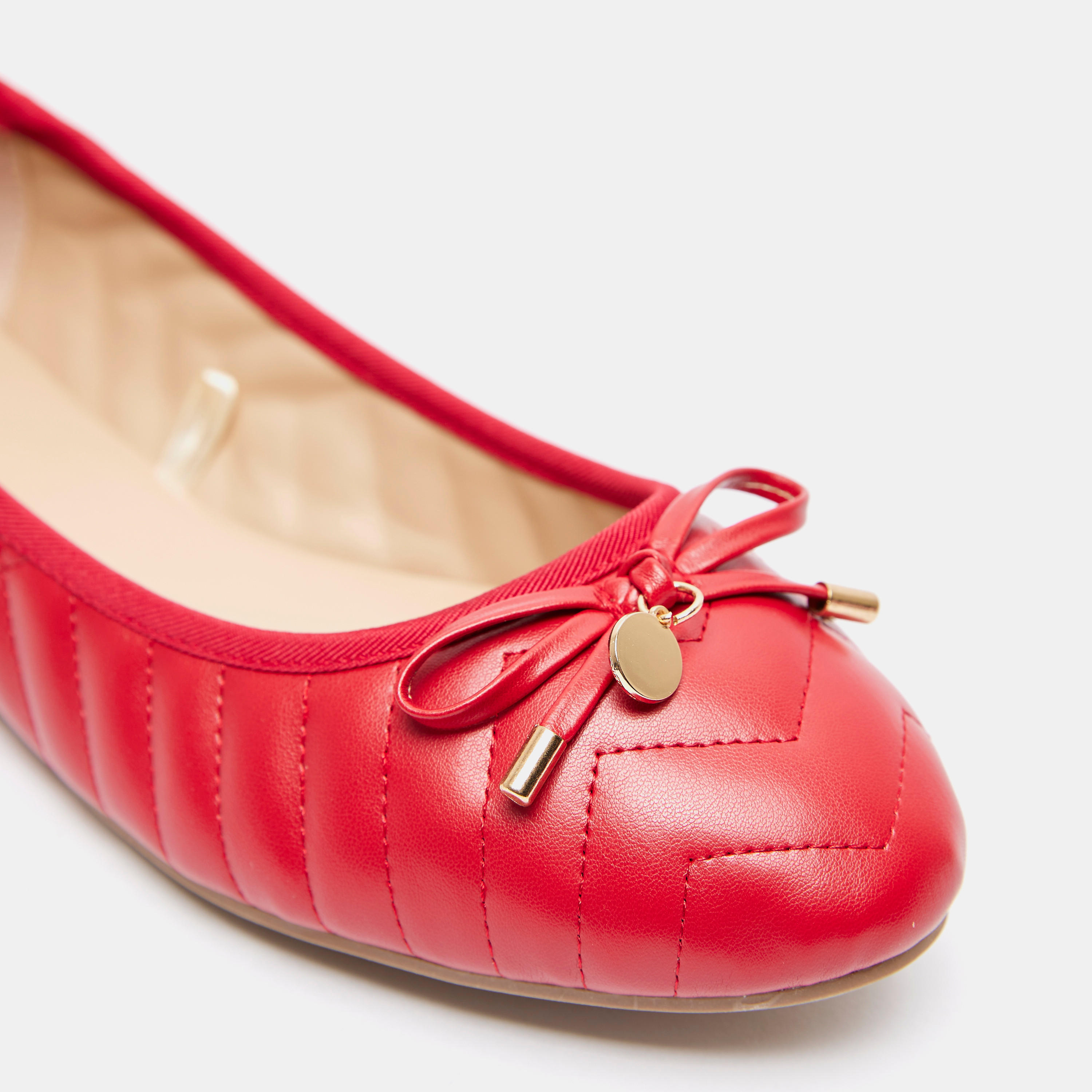 Celeste Slip-On Round Toe Ballerina Shoes with Bow Accent-women-shoes-ballerinas-image-3