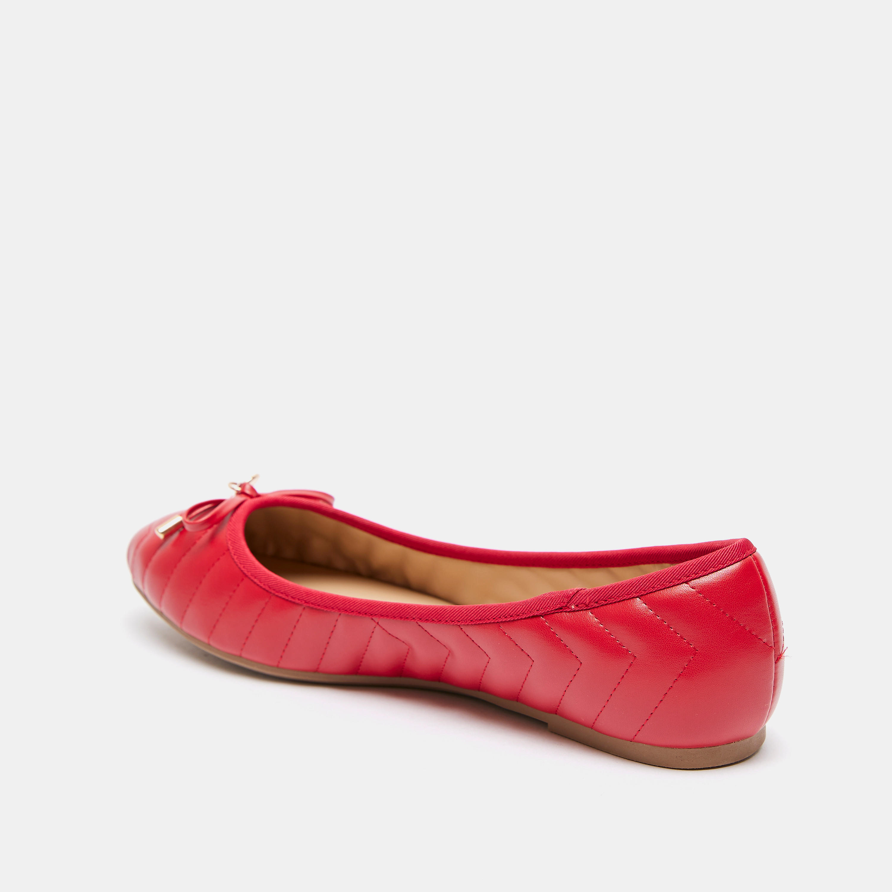 Celeste Slip-On Round Toe Ballerina Shoes with Bow Accent-women-shoes-ballerinas-image-4