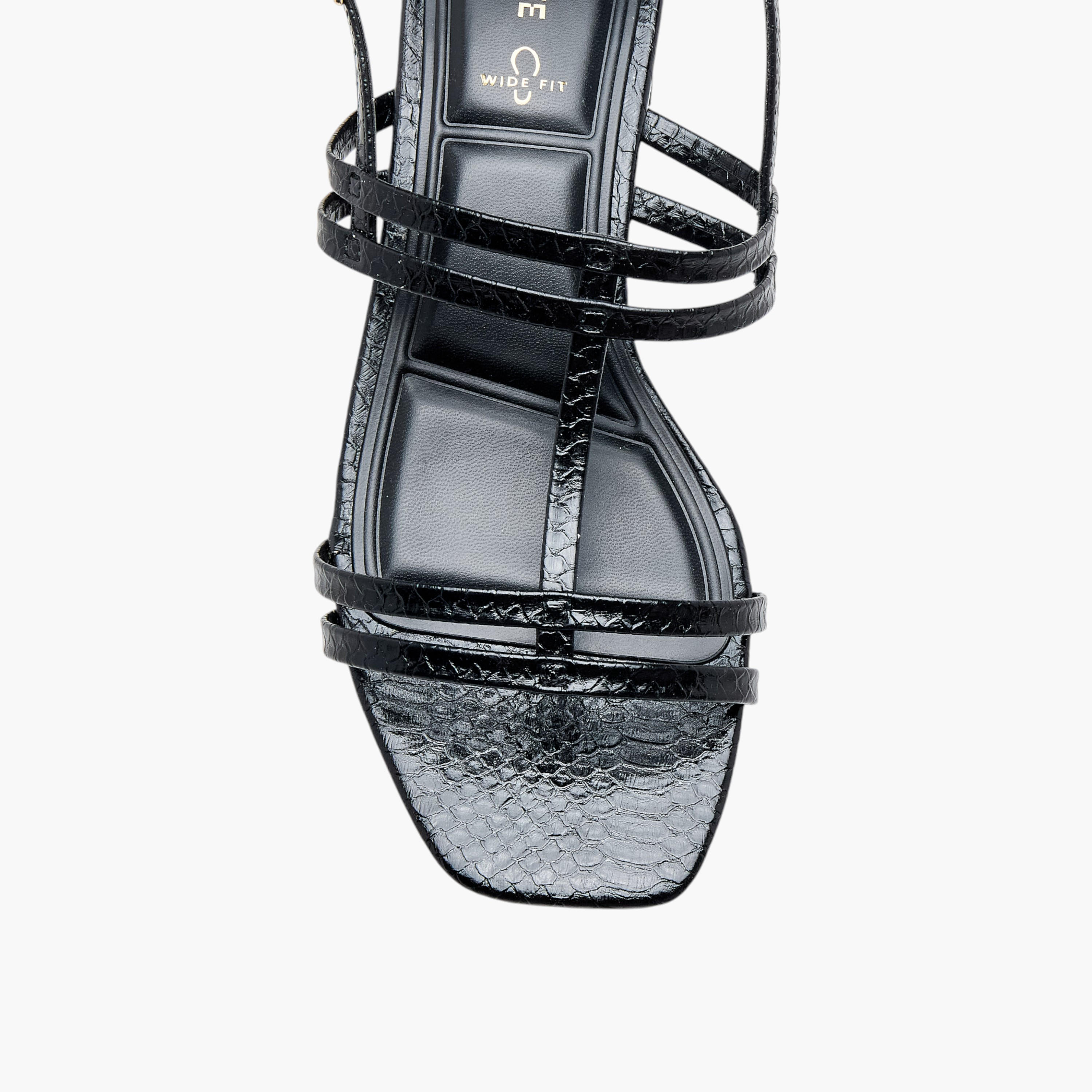 Celeste Women's Textured Strap Sandals with Block Heels and Buckle Closure-women-shoes-sandals-heeled-image-4