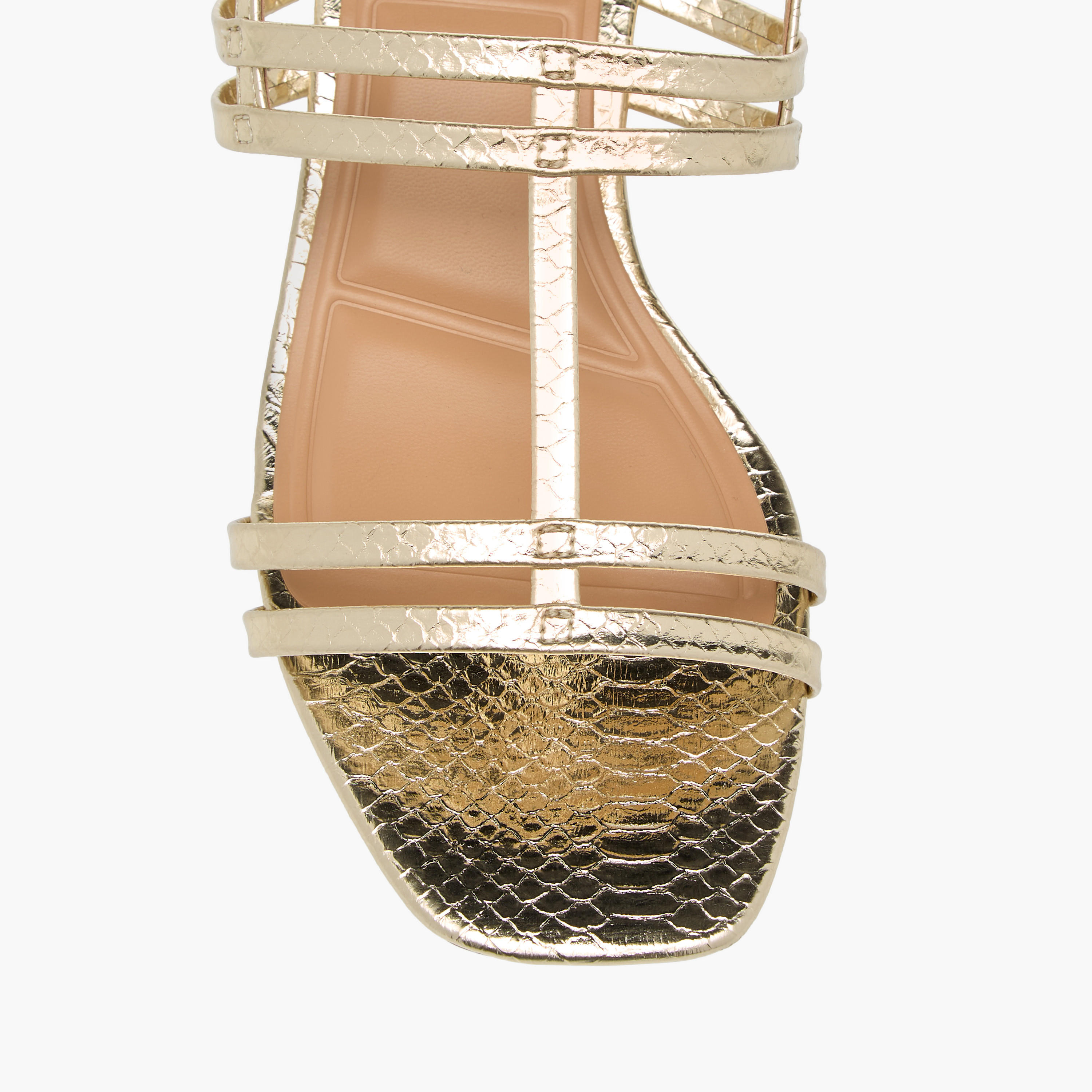 صندل بارز الملمس بحزام وكعب سميك وإبزيم إغلاق للنساء من سيليست-women-shoes-sandals-heeled-image-9