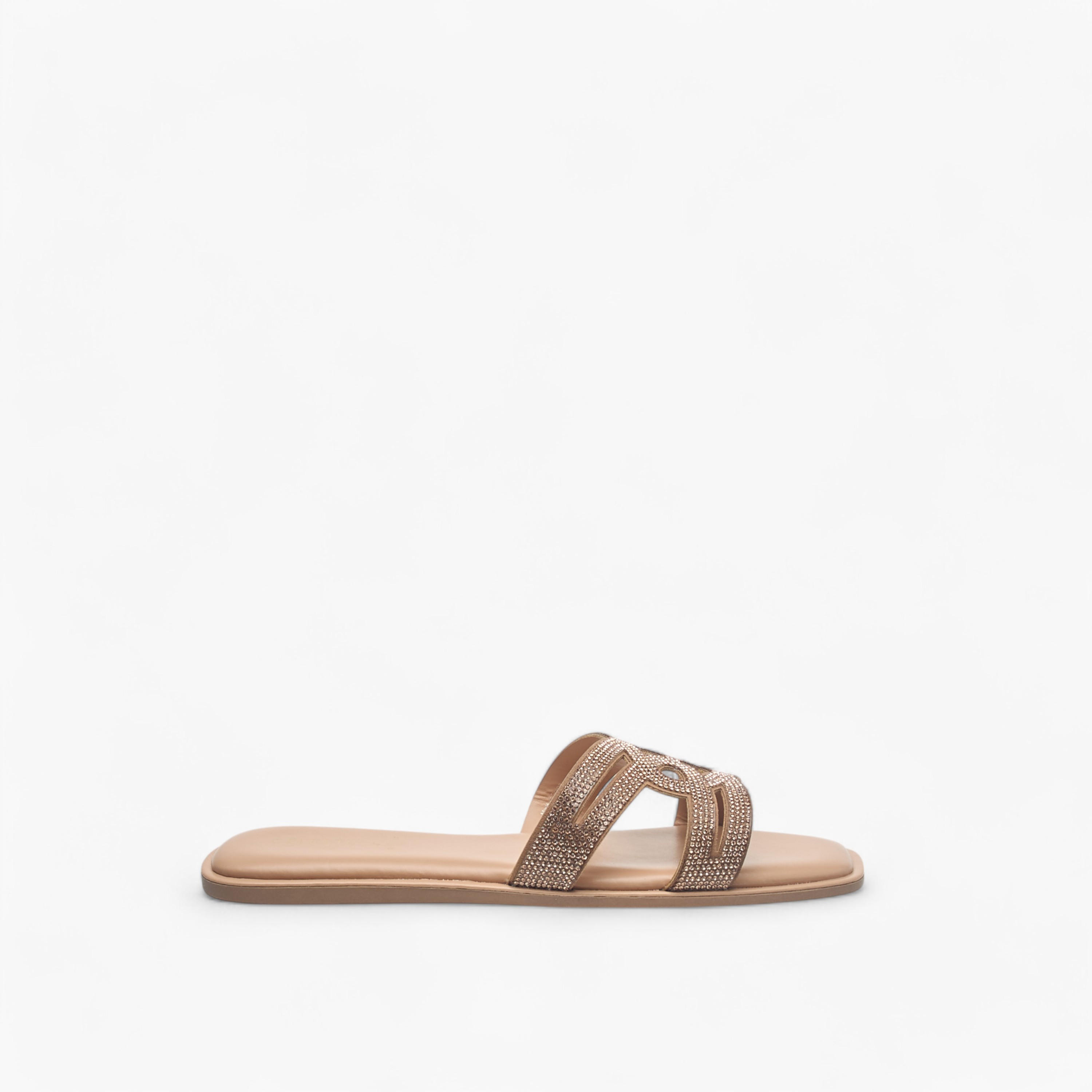 صندل مرصع سهل الارتداء بحزام للنساء من سيليست-women-shoes-flats-sandals-image-3