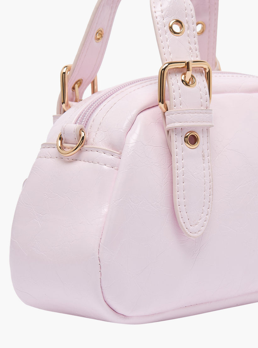 شنطة توت بتفصيلة إبزيم مع حزام قابل للفصل من فلورا بيلا-girls-accessories-bags-image-5