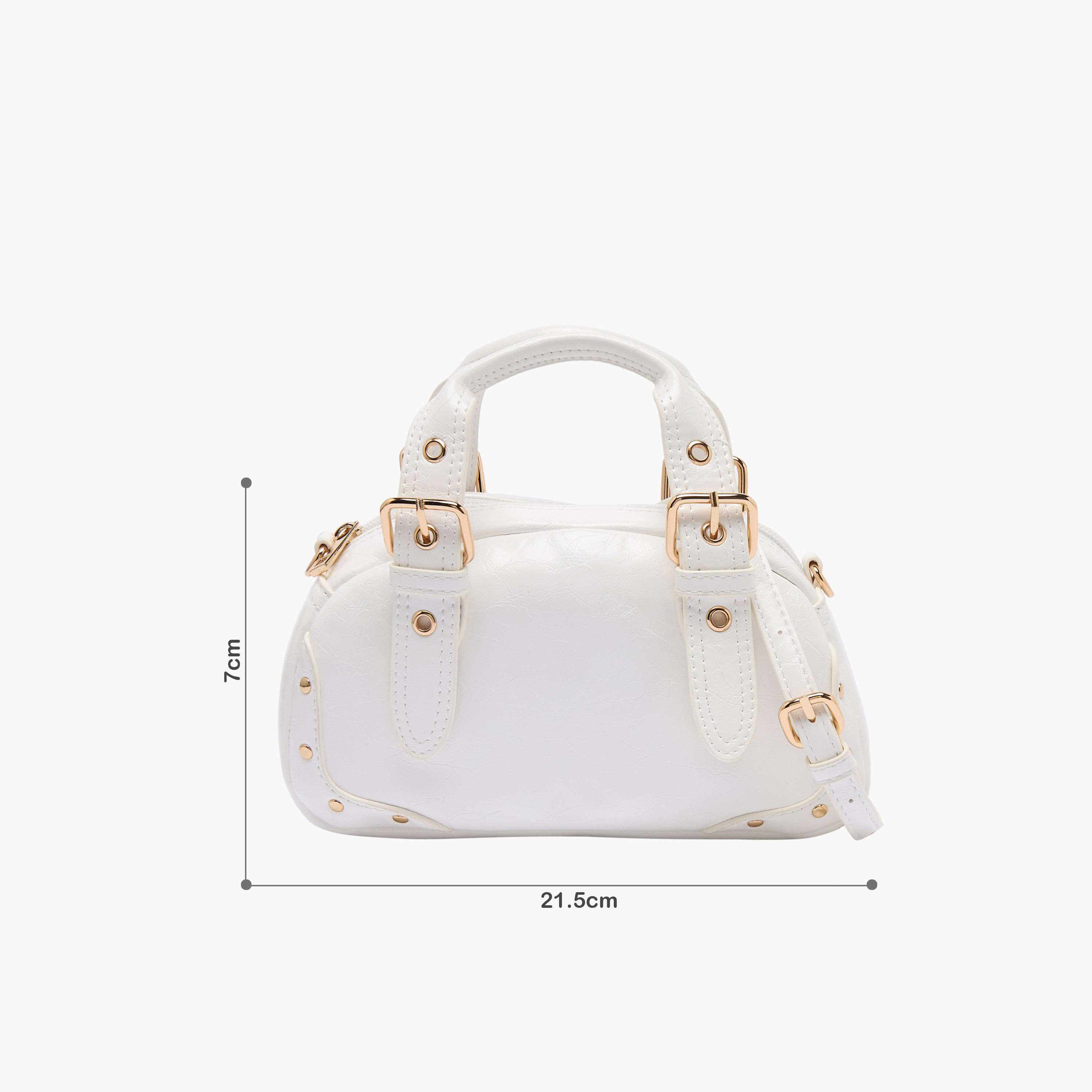 شنطة توت بتفصيلة إبزيم مع حزام قابل للفصل من فلورا بيلا-girls-accessories-bags-image-11