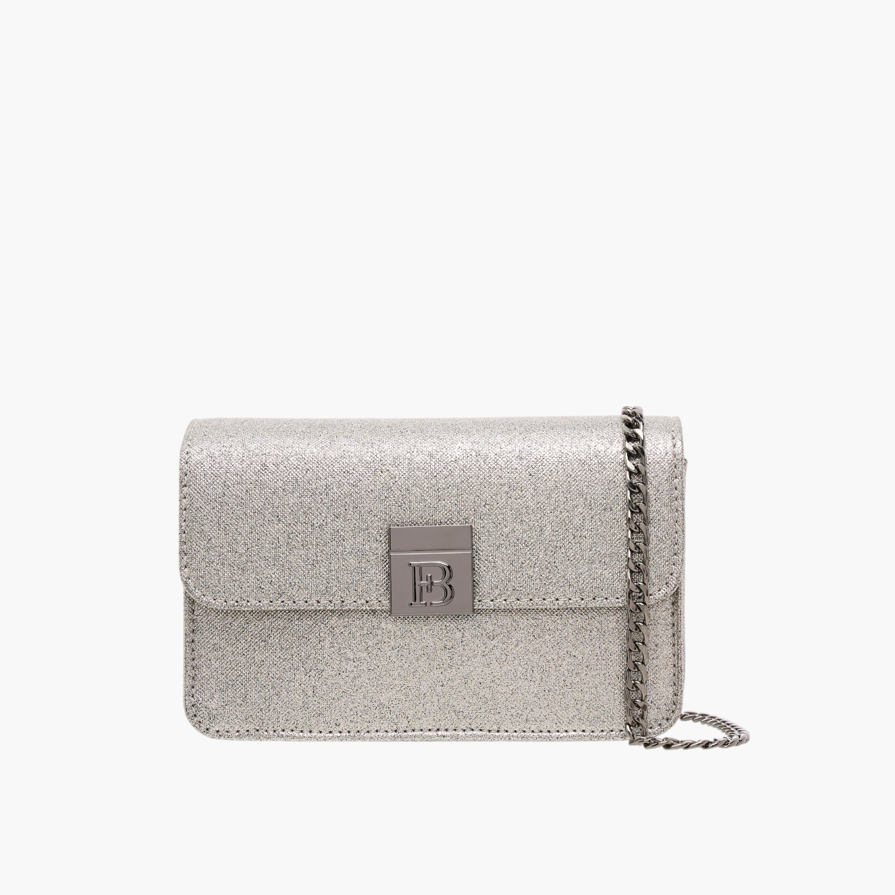 Flora Bella Metallic Crossbody Bag with Button Closure and Chain Strap-women-bagsandwallets-handbags-image-1