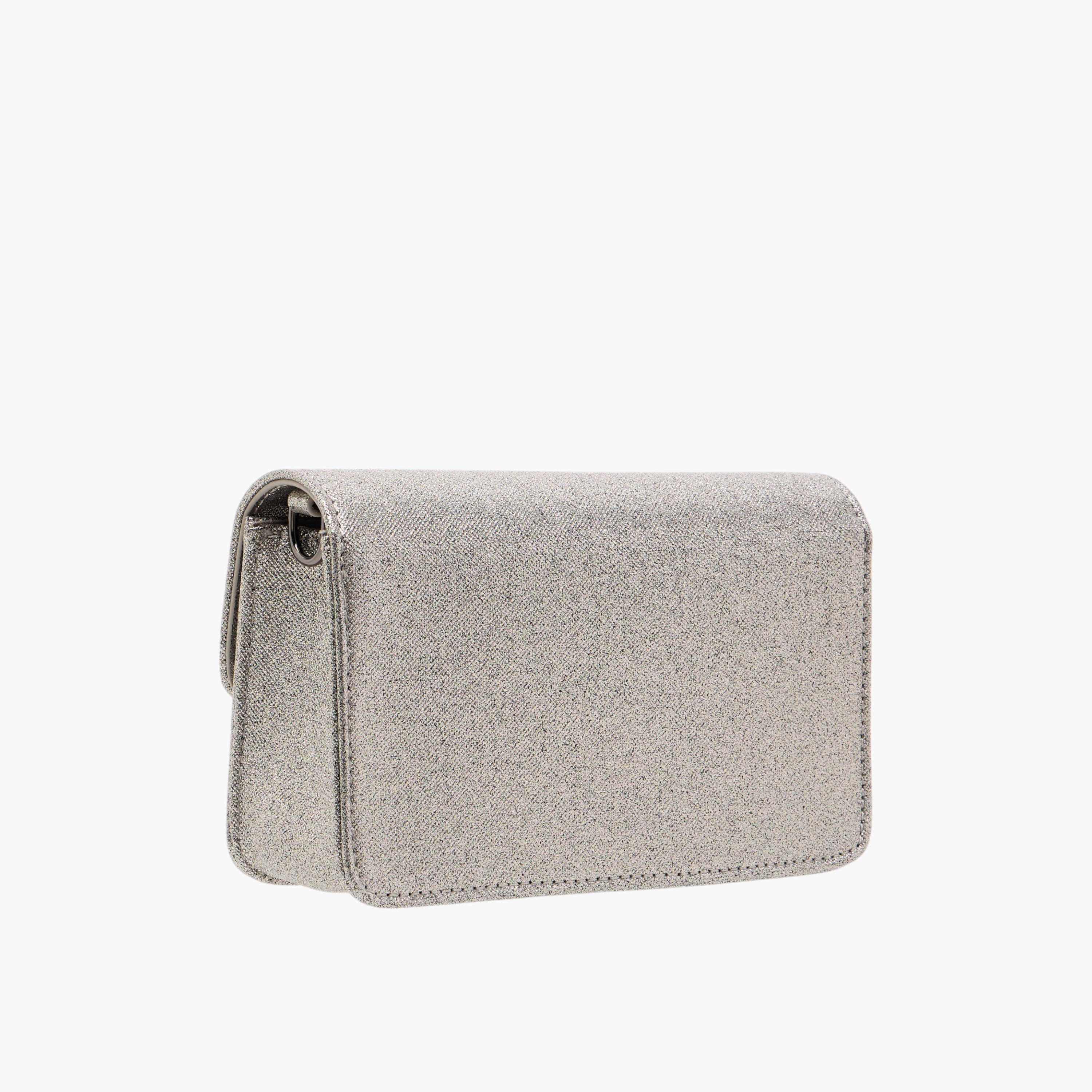 Flora Bella Metallic Crossbody Bag with Button Closure and Chain Strap-women-bagsandwallets-handbags-image-3