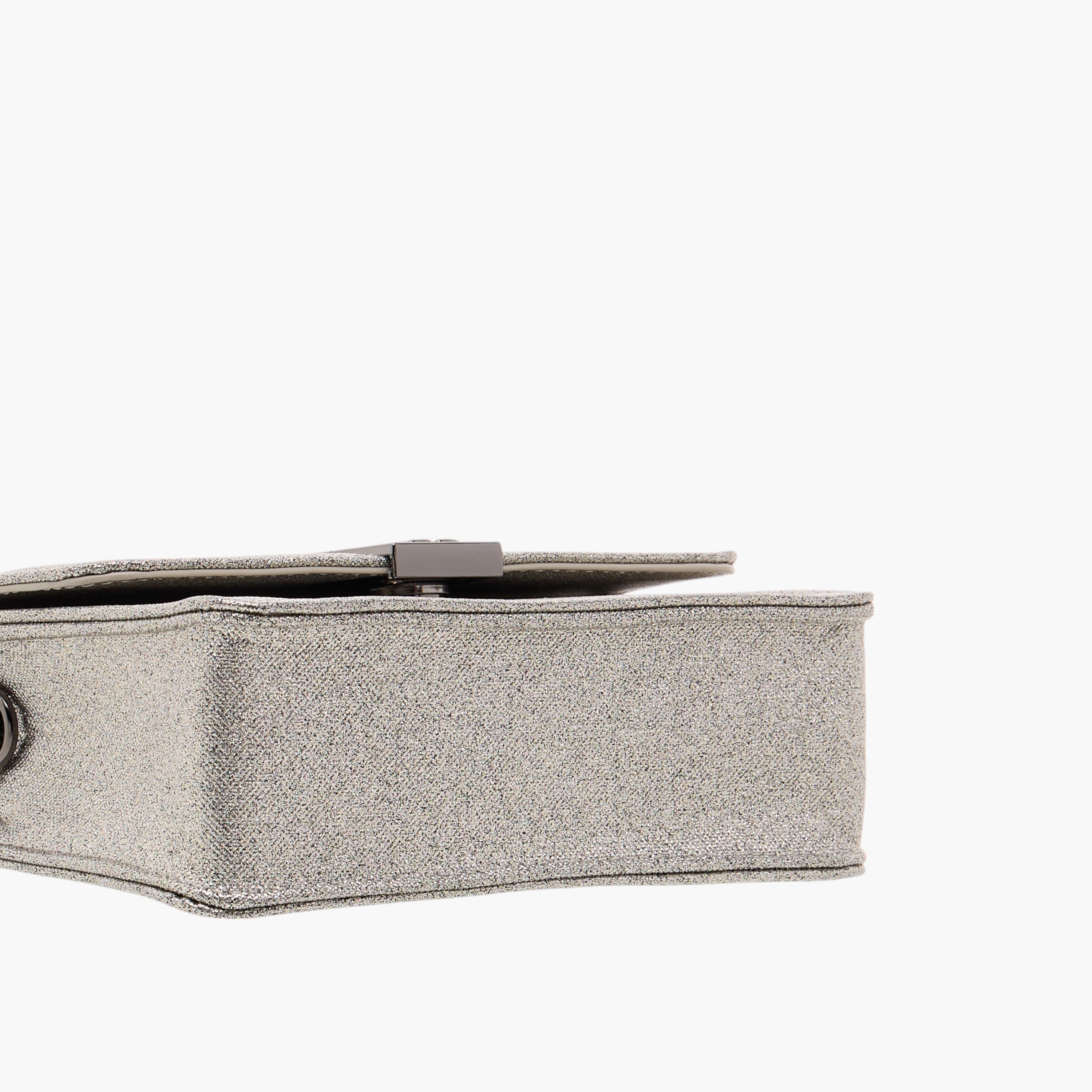 Flora Bella Metallic Crossbody Bag with Button Closure and Chain Strap-women-bagsandwallets-handbags-image-6