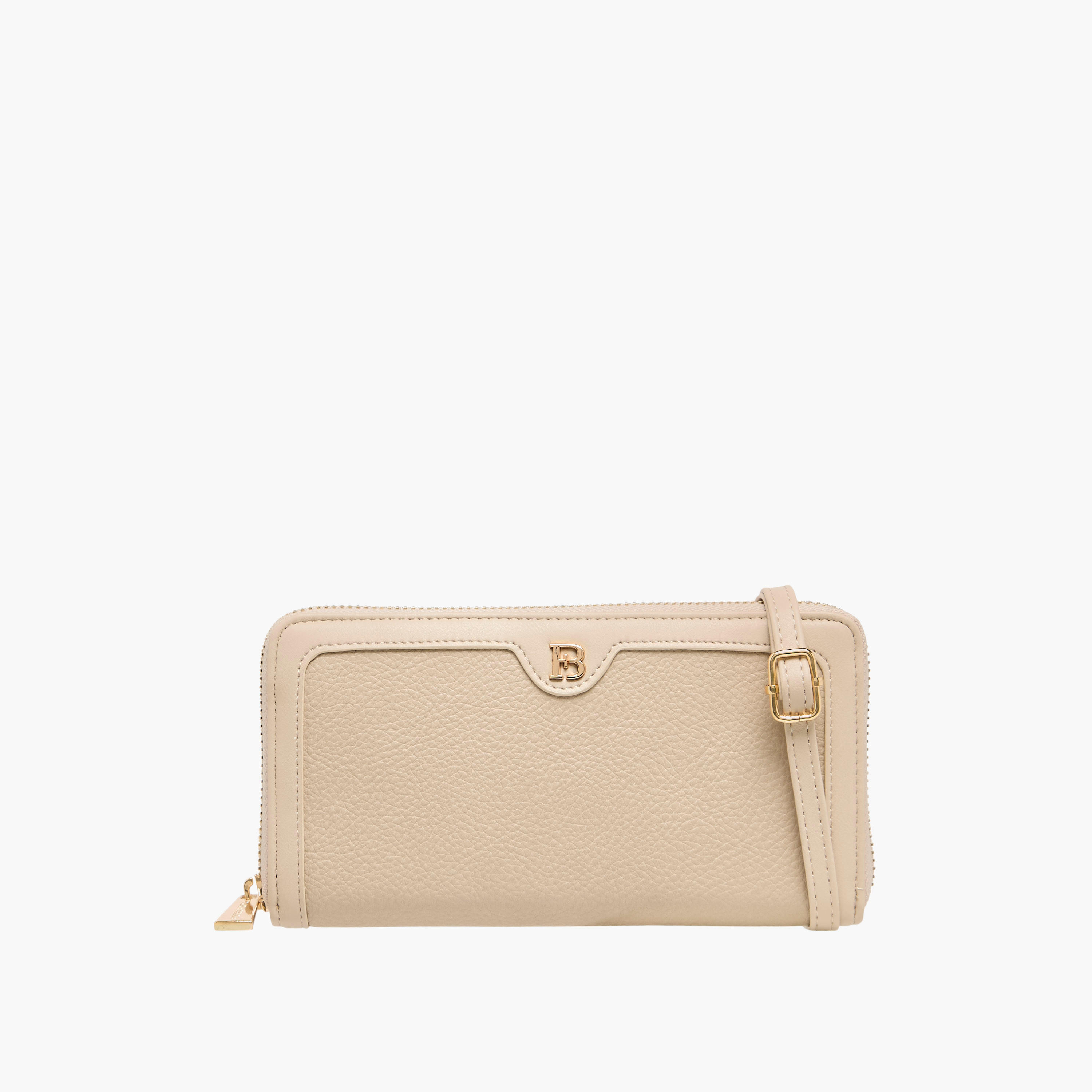 Flora Bella Solid Zip Around Wallet with Detachable Strap-women-bagsandwallets-wallets-image-1