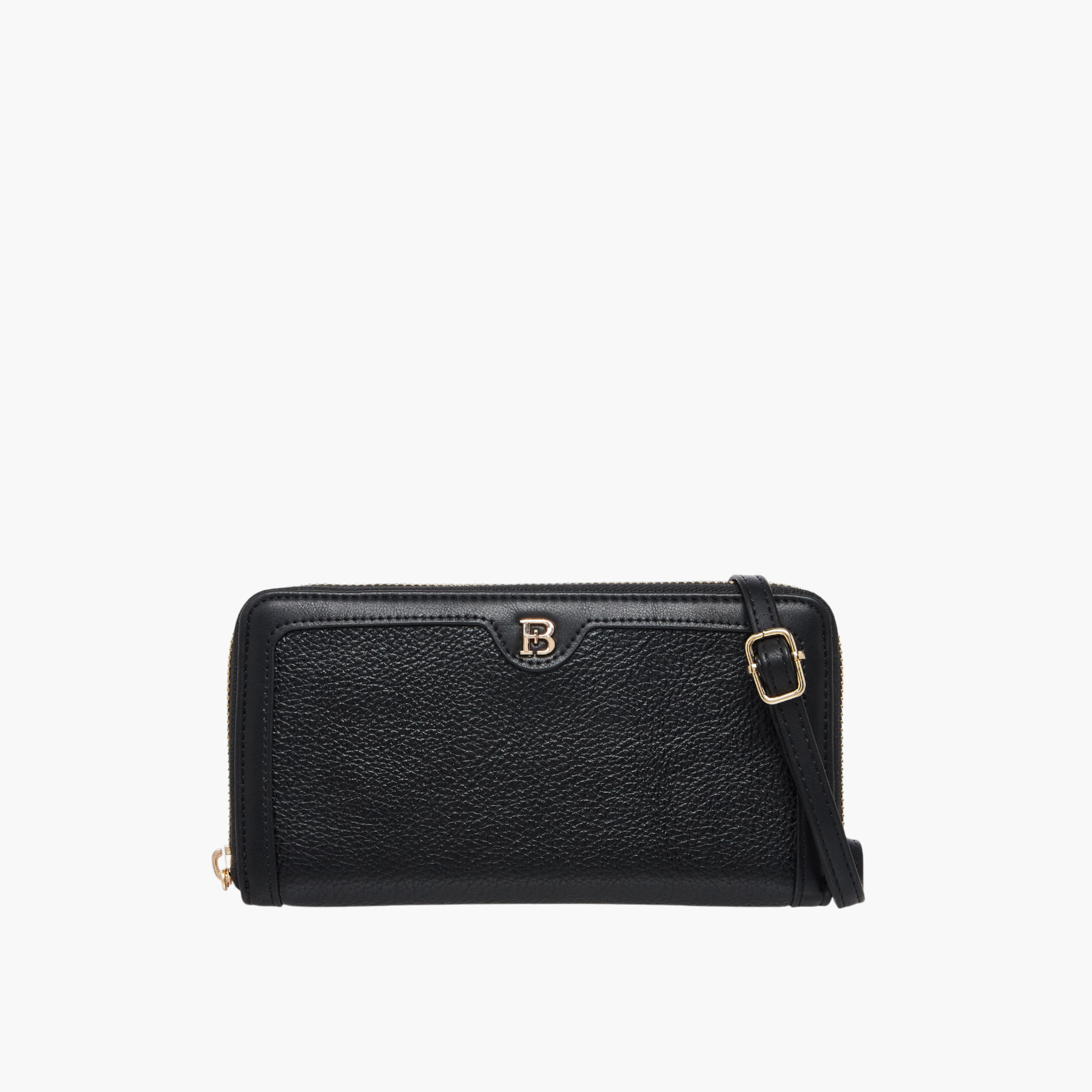 Flora Bella Solid Zip Around Wallet with Detachable Strap-women-bagsandwallets-wallets-image-1