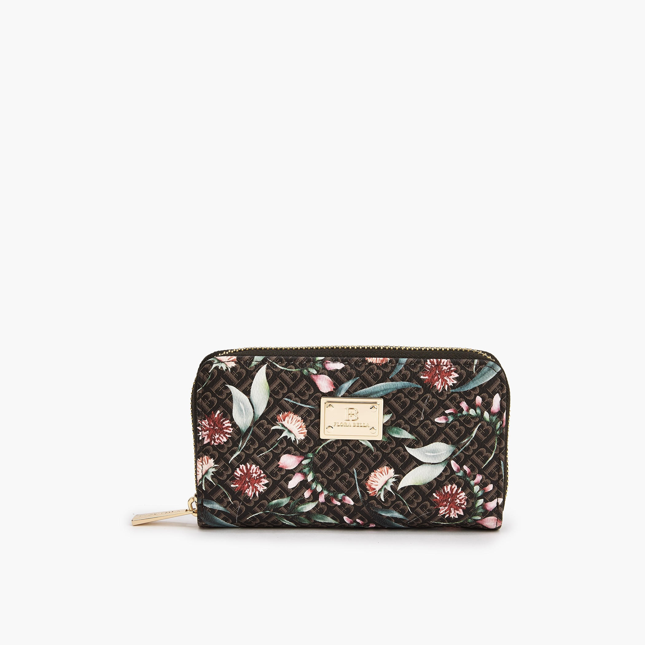 Flora Bella Floral Monogram Print Zip-Around Wallet-women-bagsandwallets-wallets-image-1