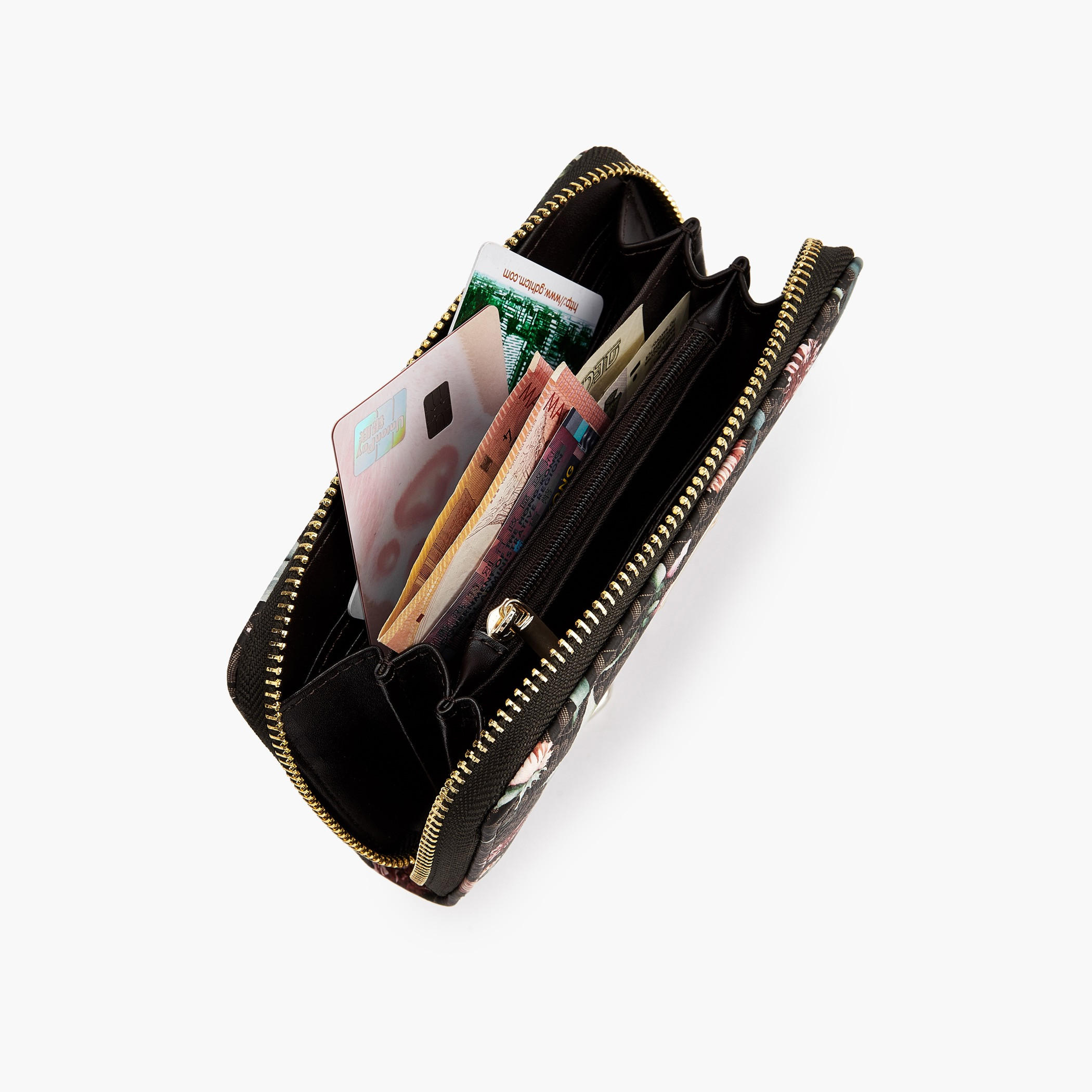 Flora Bella Floral Monogram Print Zip-Around Wallet-women-bagsandwallets-wallets-image-7