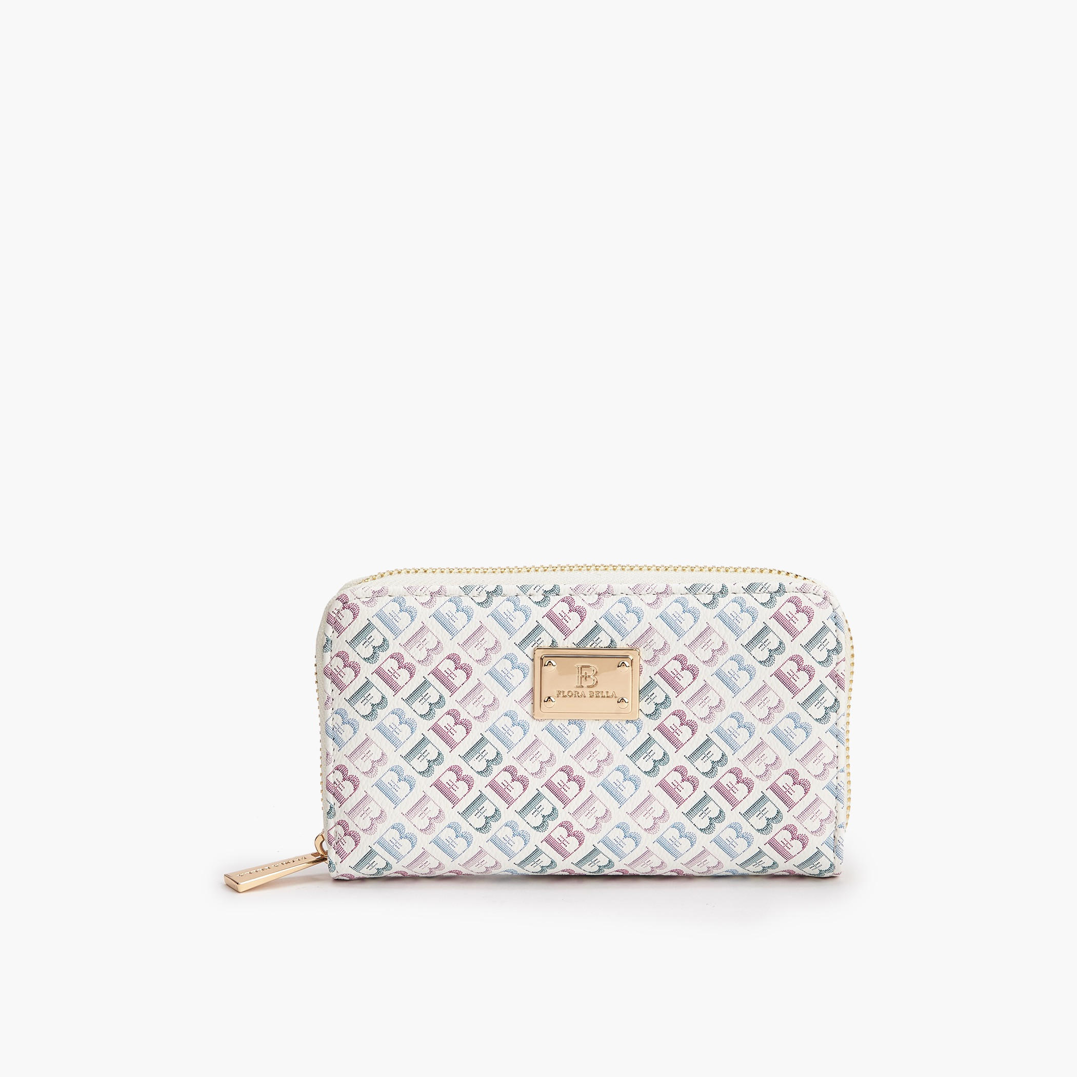 Flora Bella Floral Monogram Print Zip-Around Wallet-women-bagsandwallets-wallets-image-1