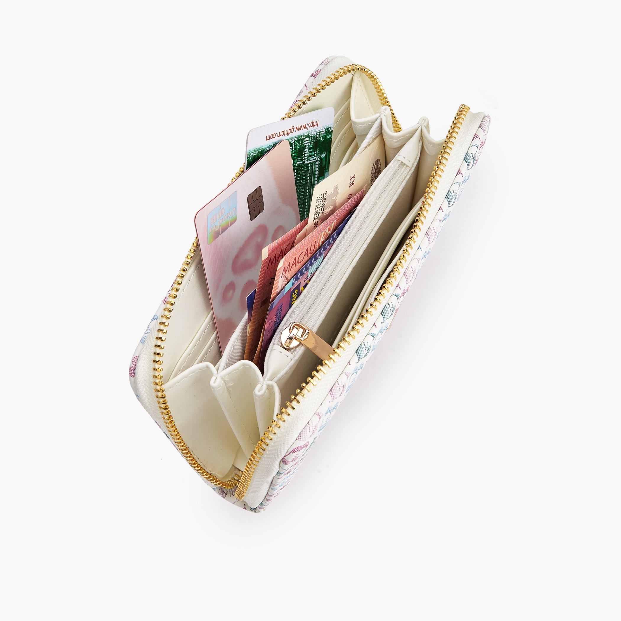 Flora Bella Floral Monogram Print Zip-Around Wallet-women-bagsandwallets-wallets-image-7