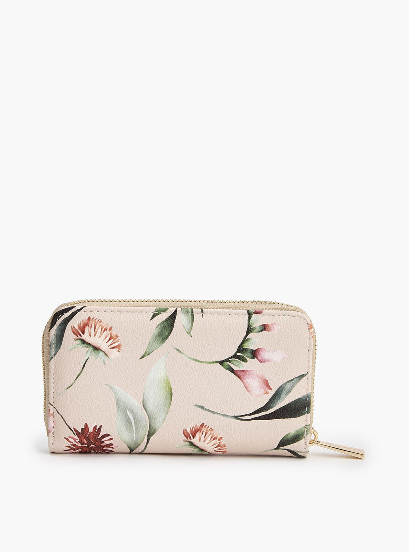 محفظة بنقشة زهور وبسحاب دائري من فلورا بيلا-women-bagsandwallets-wallets-image-5