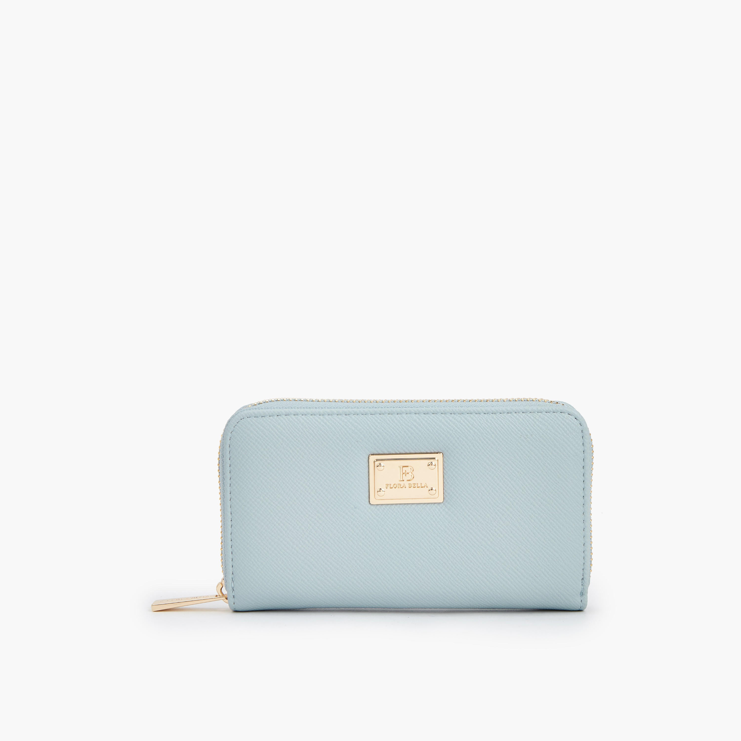 Flora Bella Textured Wallet with Zip Closure-women-bagsandwallets-wallets-image-1
