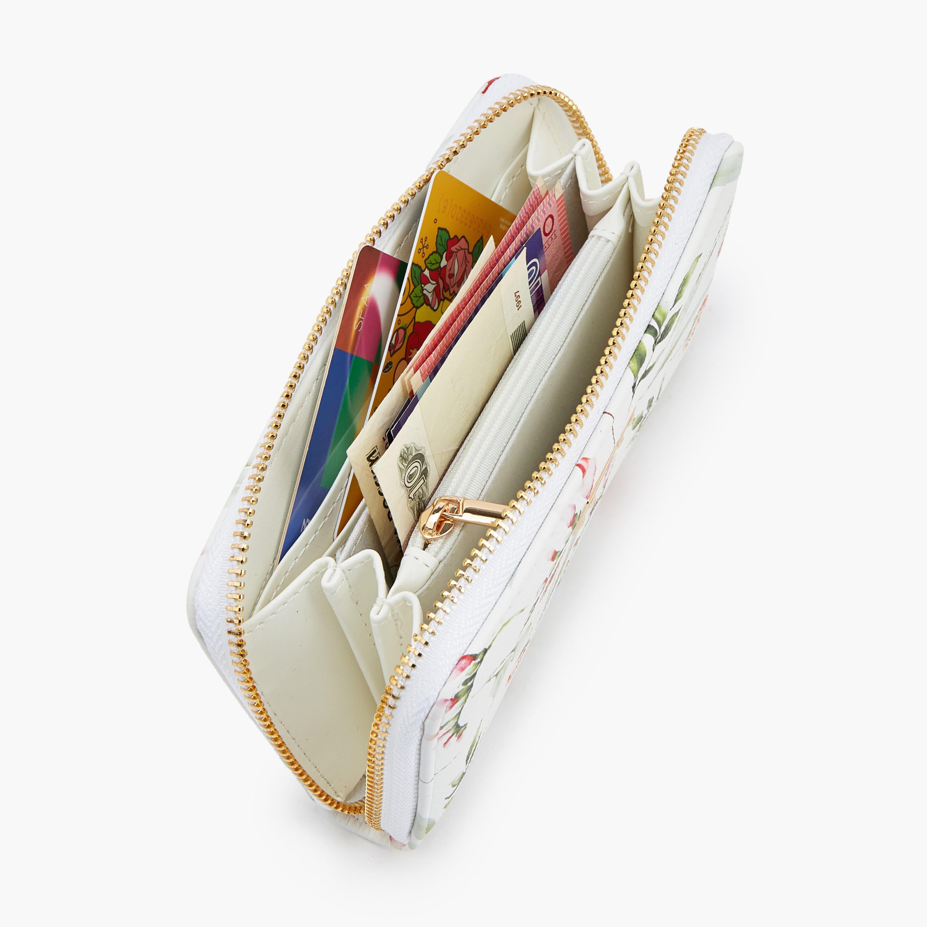 Flora Bella Printed Wallet with Zip Closure-women-bagsandwallets-wallets-image-7