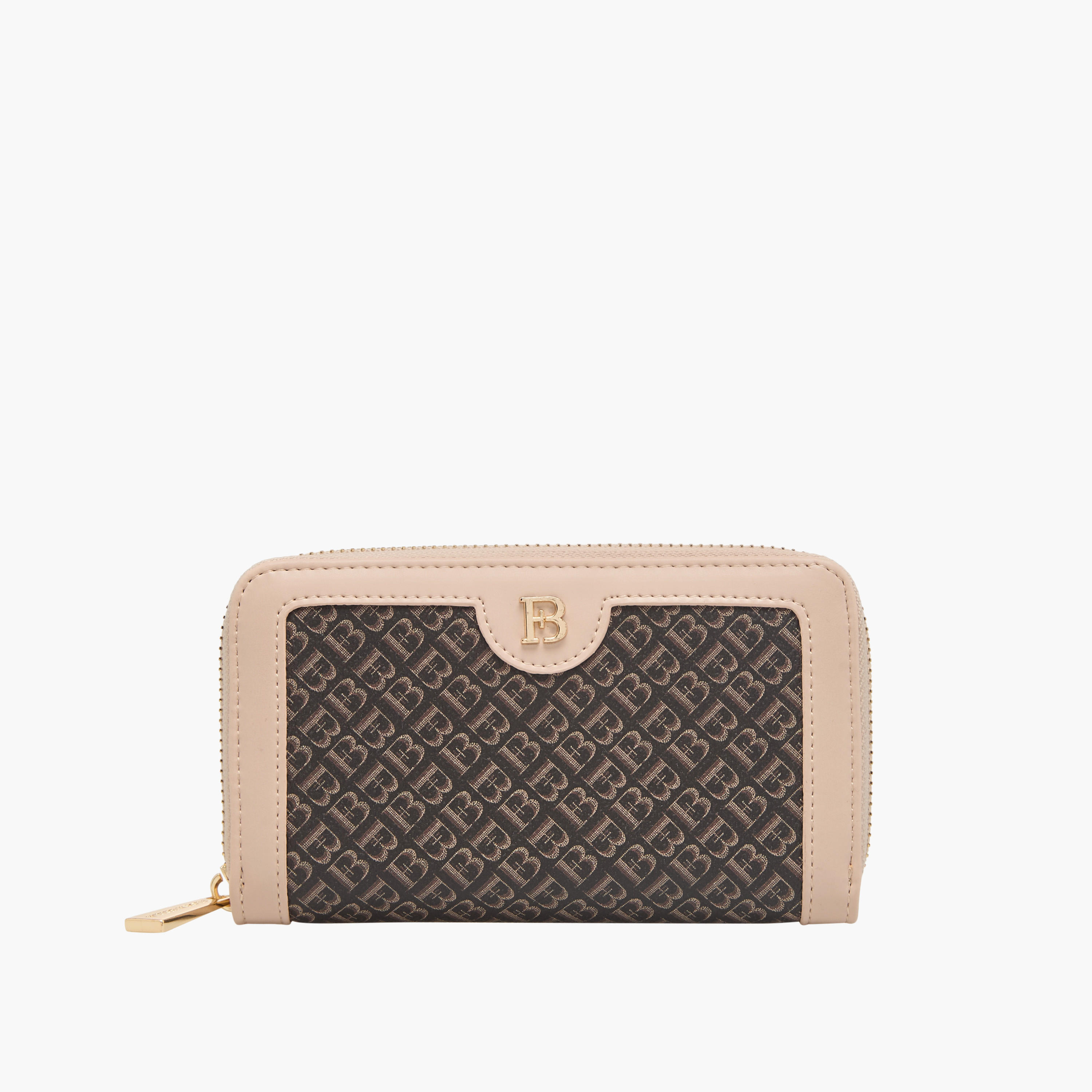 Flora Bella Monogram Print Zip Around Wallet-women-bagsandwallets-wallets-image-1