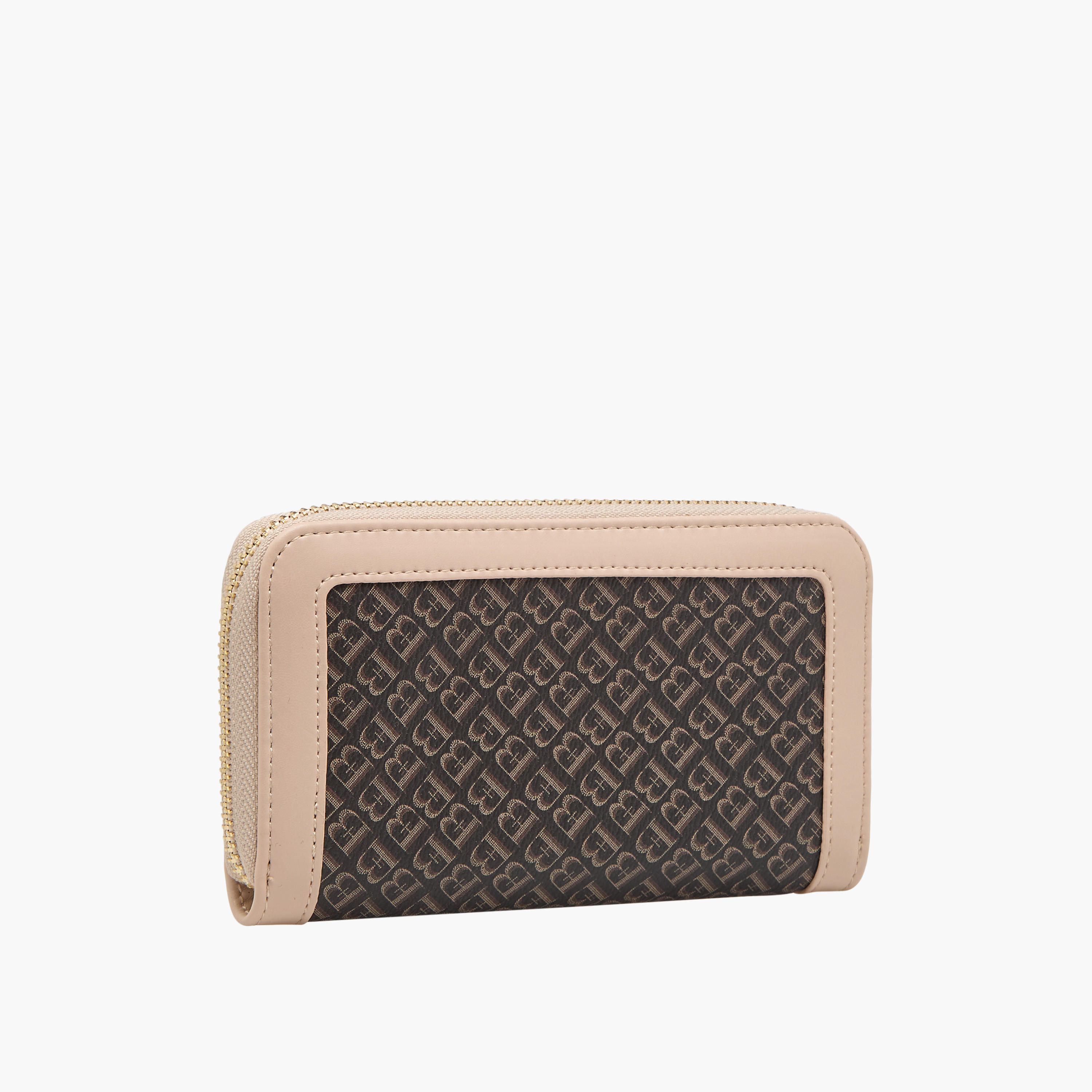 Flora Bella Monogram Print Zip Around Wallet-women-bagsandwallets-wallets-image-2