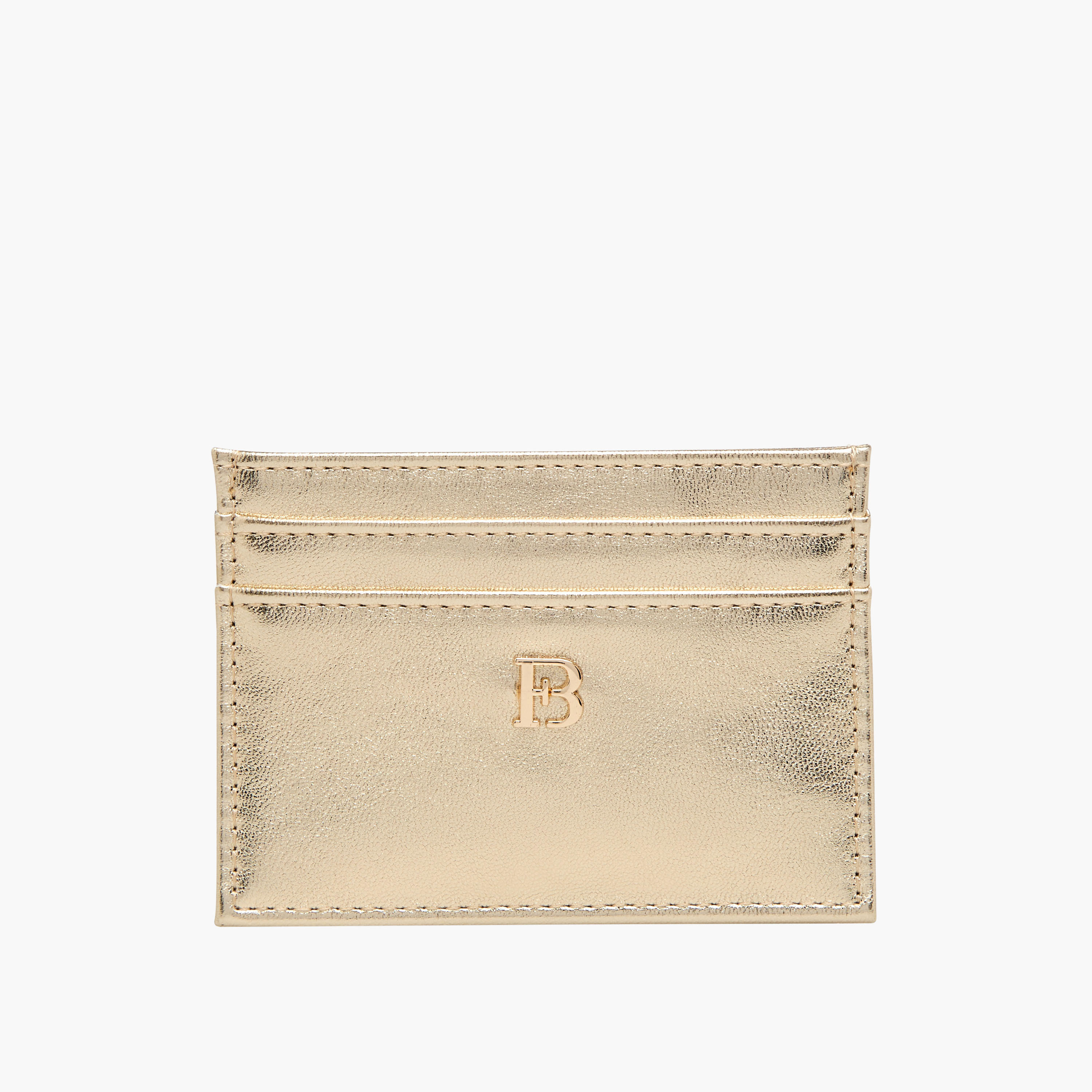 حامل بطاقات بفتحة علوية وتزيينات شعار من فلورا بيلا-women-bagsandwallets-wallets-image-1