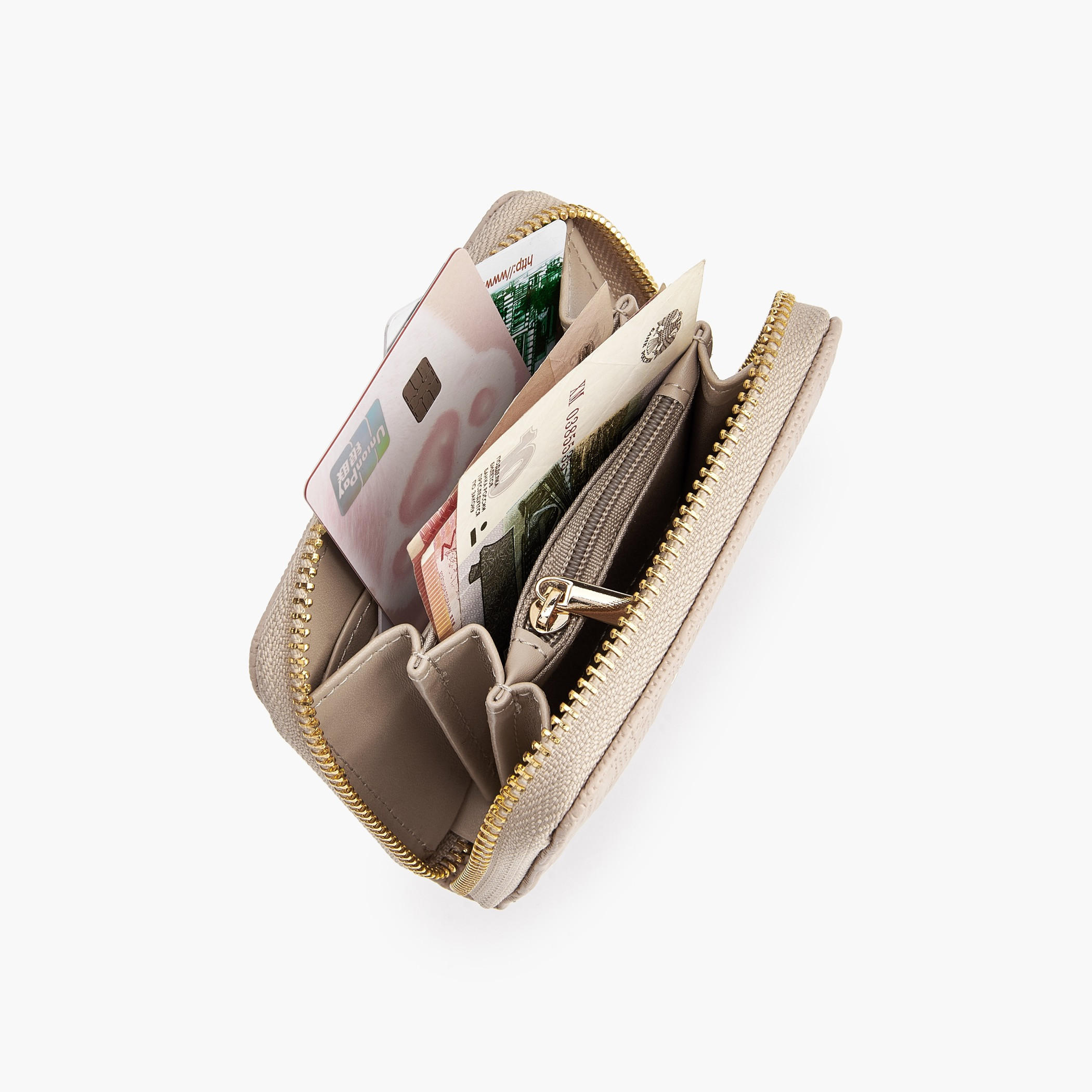 Flora Bella Floral Textured Zip-Around Wallet-women-bagsandwallets-wallets-image-7