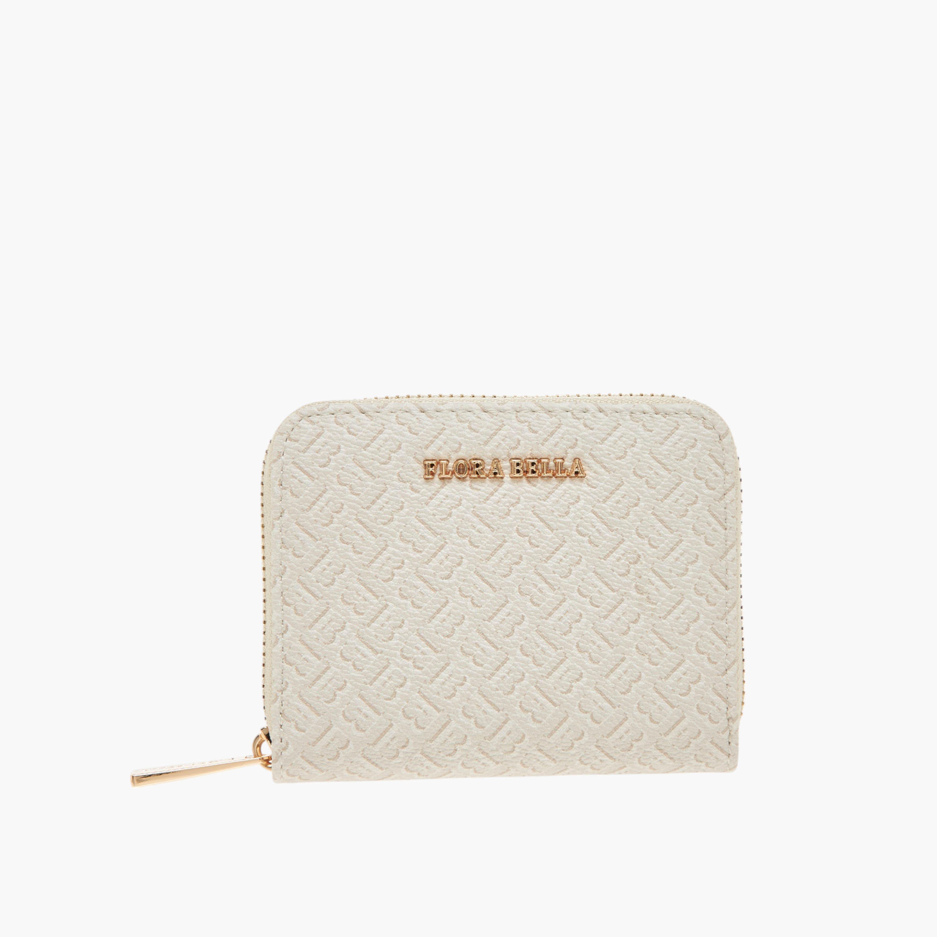 Flora Bella Monogram Print Zip Around Wallet-women-bagsandwallets-wallets-image-1