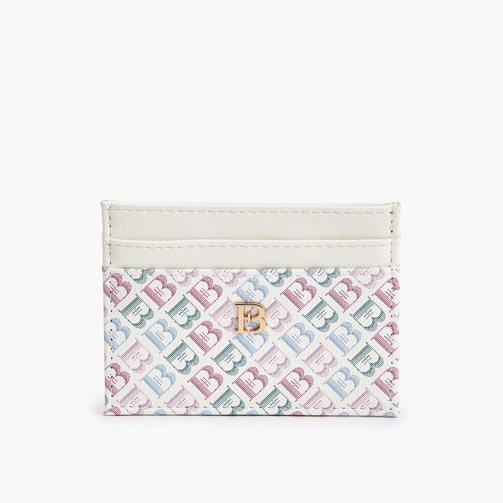 Flora Bella Monogram Print Card Holder-women-bagsandwallets-wallets-image-1