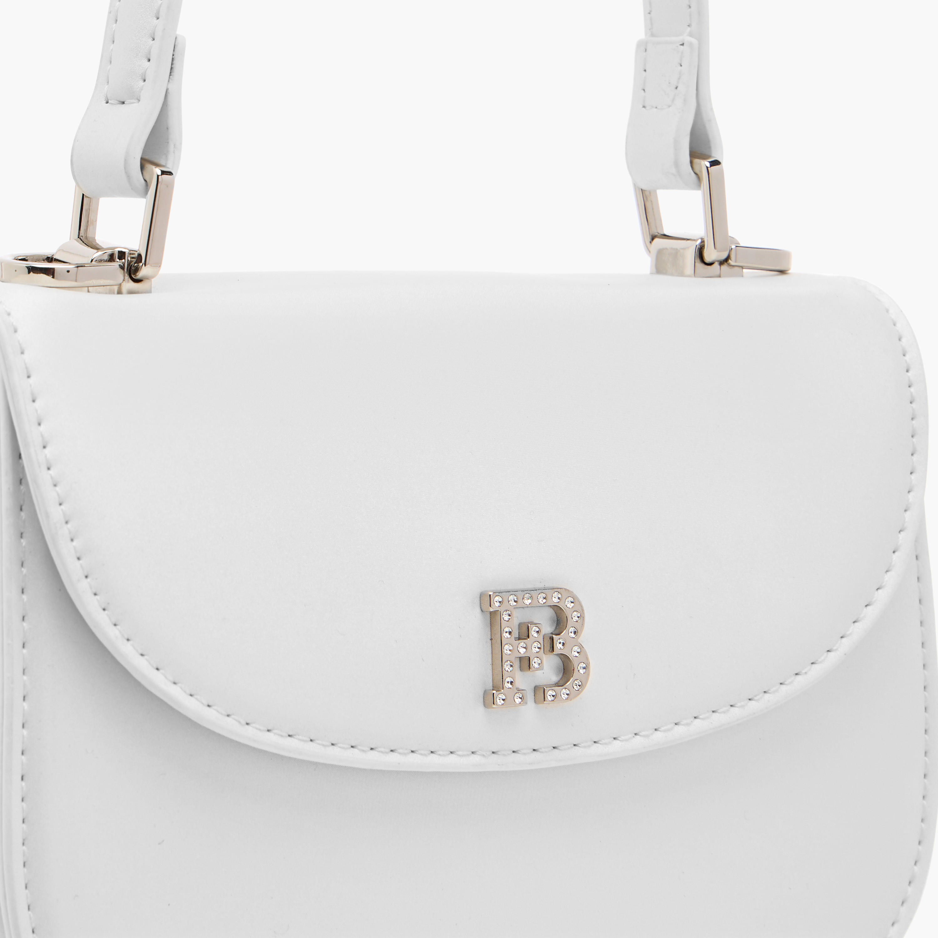 Flora Bella Textured Satchel Bag with Button Closure and Adjustable Strap-women-bagsandwallets-handbags-image-4