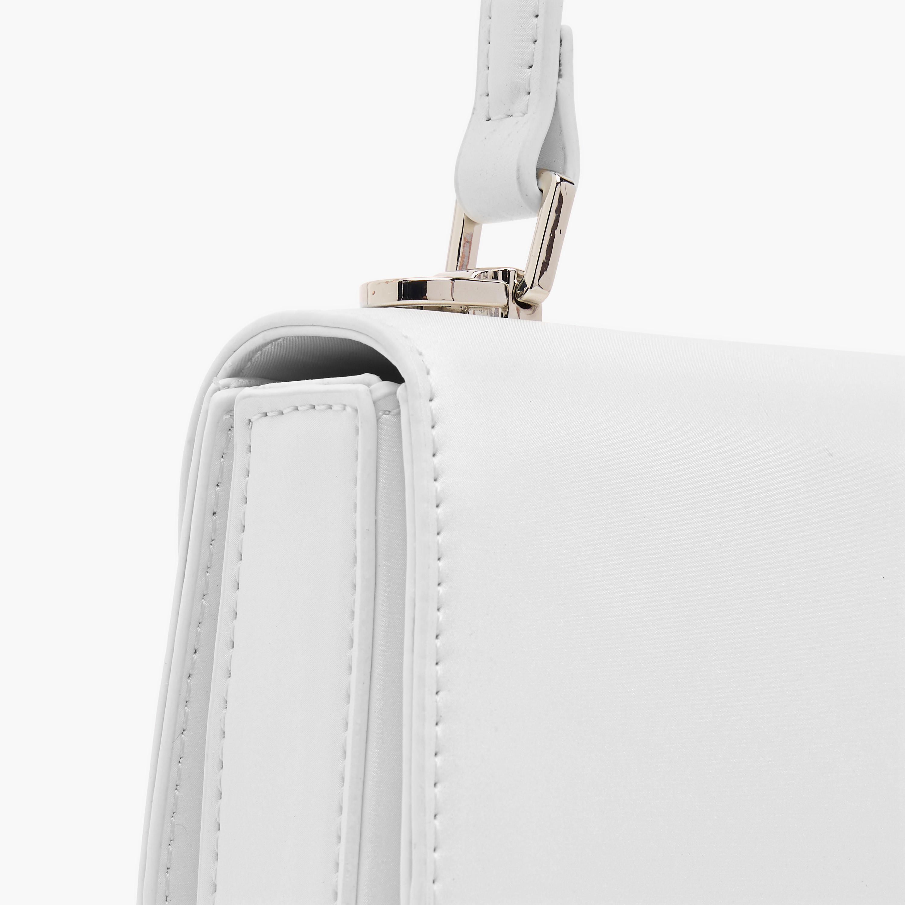 Flora Bella Textured Satchel Bag with Button Closure and Adjustable Strap-women-bagsandwallets-handbags-image-5