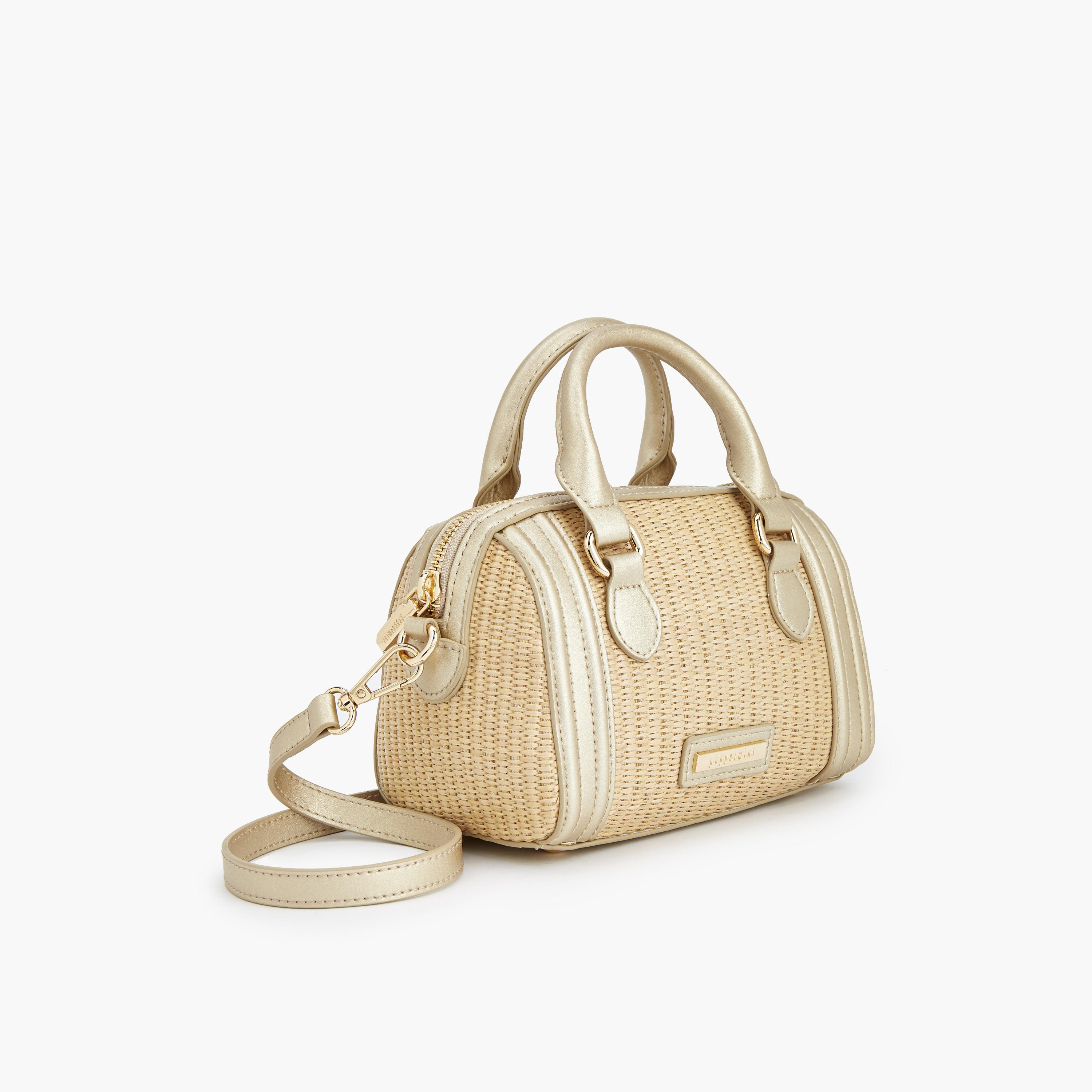 Peppermint Textured Crossbody Bag with Double Handle-women-bagsandwallets-handbags-image-3