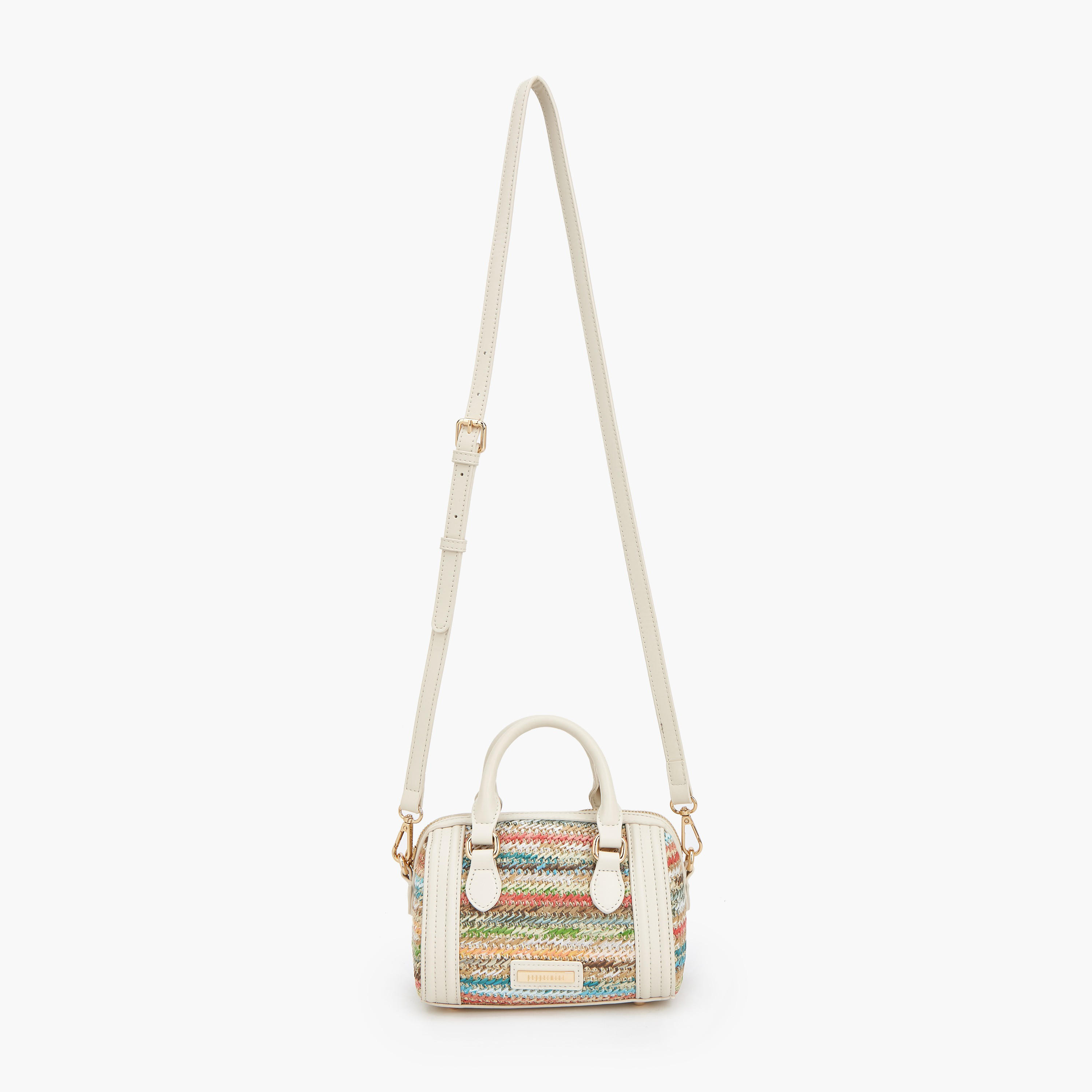 Peppermint Textured Crossbody Bag with Double Handle-women-bagsandwallets-handbags-image-2