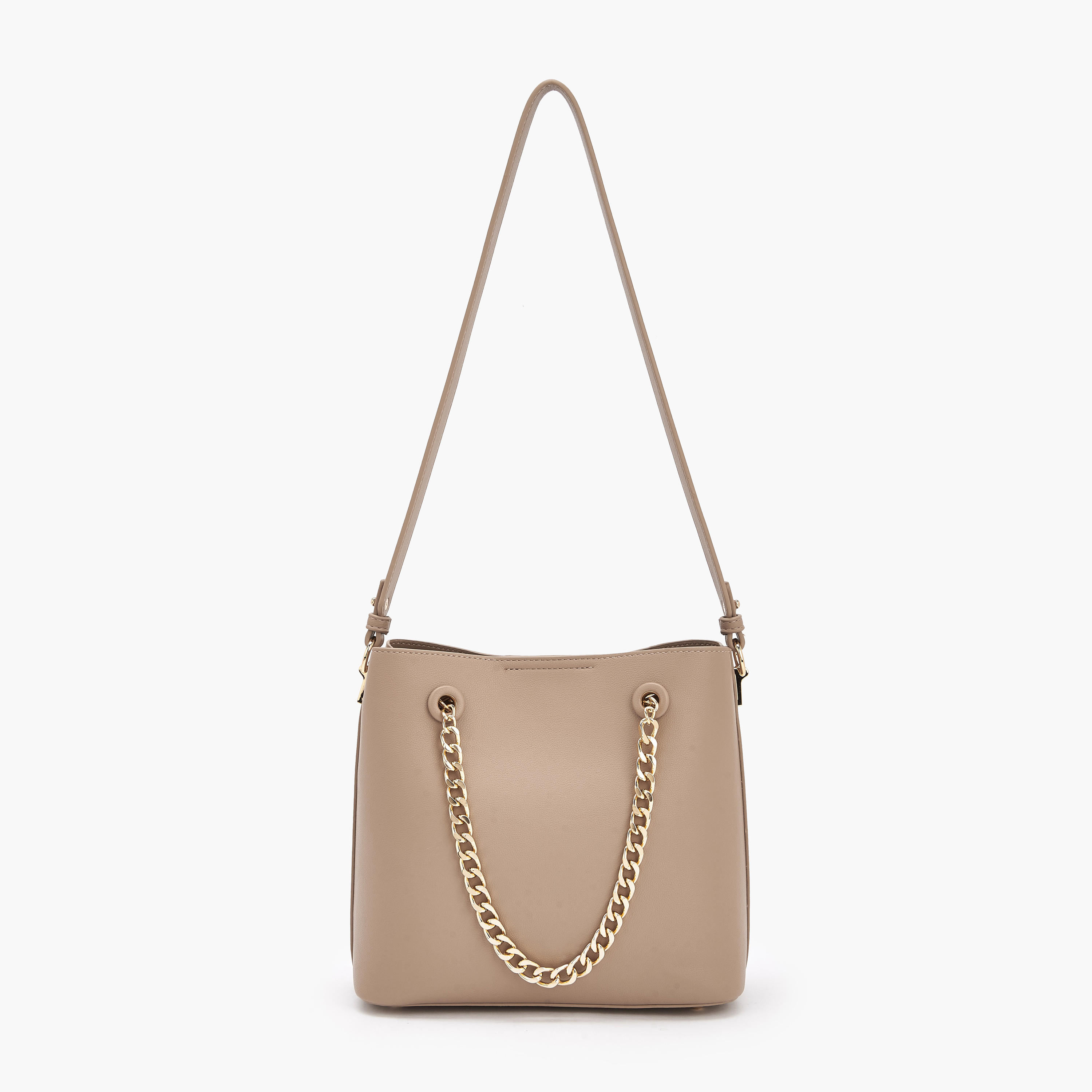 Flora Bella Laser Cut Shoulder Bag with Chain Strap-women-bagsandwallets-handbags-image-4